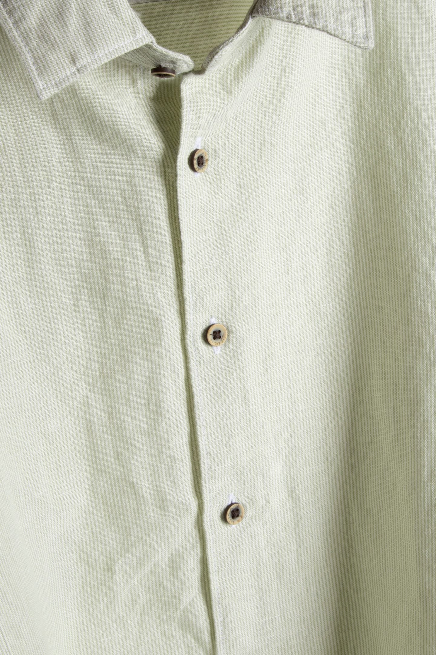 SHIRT STRIPE WITH LINEN GREEN 4