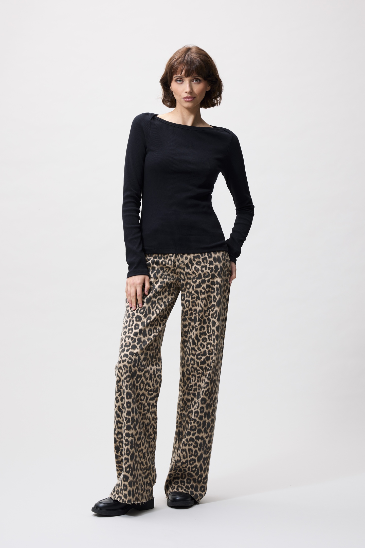 Catwalk Junkie Boatneck Rib Long Sleeve Black Maat: 42 | Longsleeves Outlet | Dames | Zwart