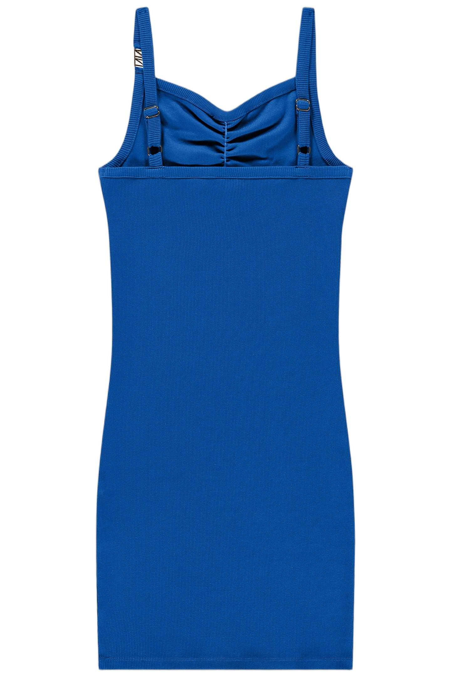 LUUNA RIB DRESS AZURE BLUE 2