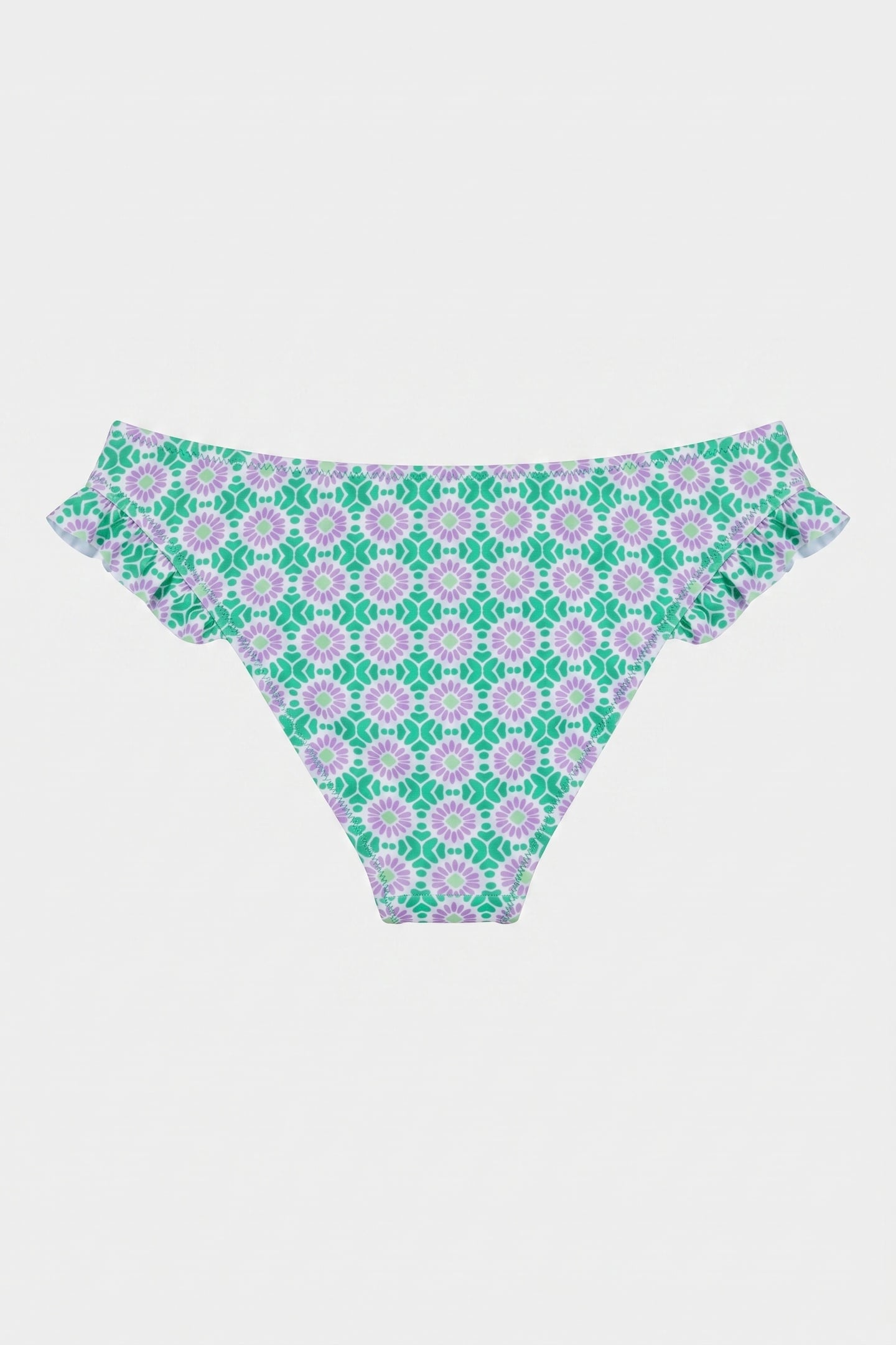 V-SHAPE BIKINI BOTTOM PORTO TILE FRESH GREEN 3