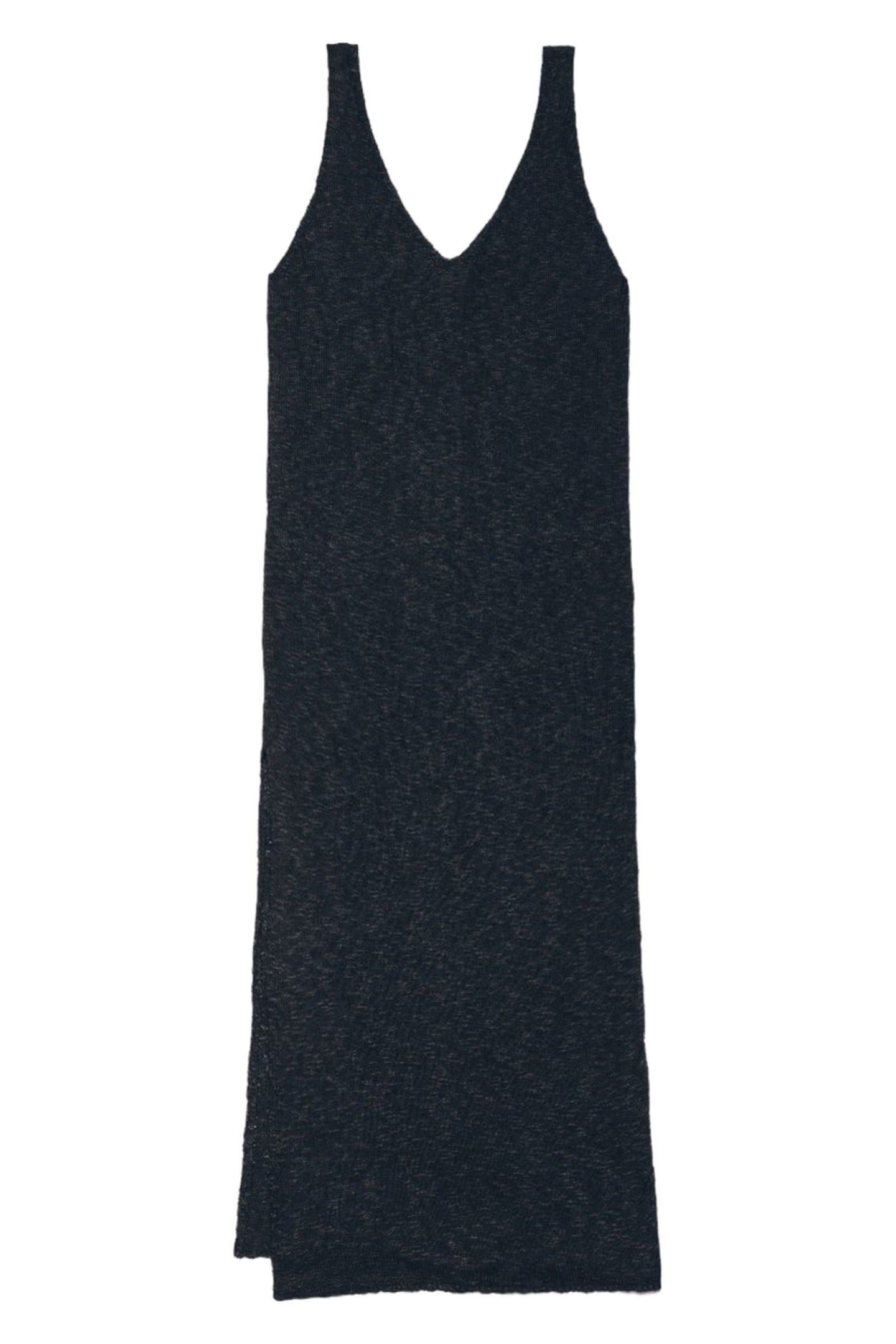 THE BLACK THIN LONG KNIT DRESS BLACK 3