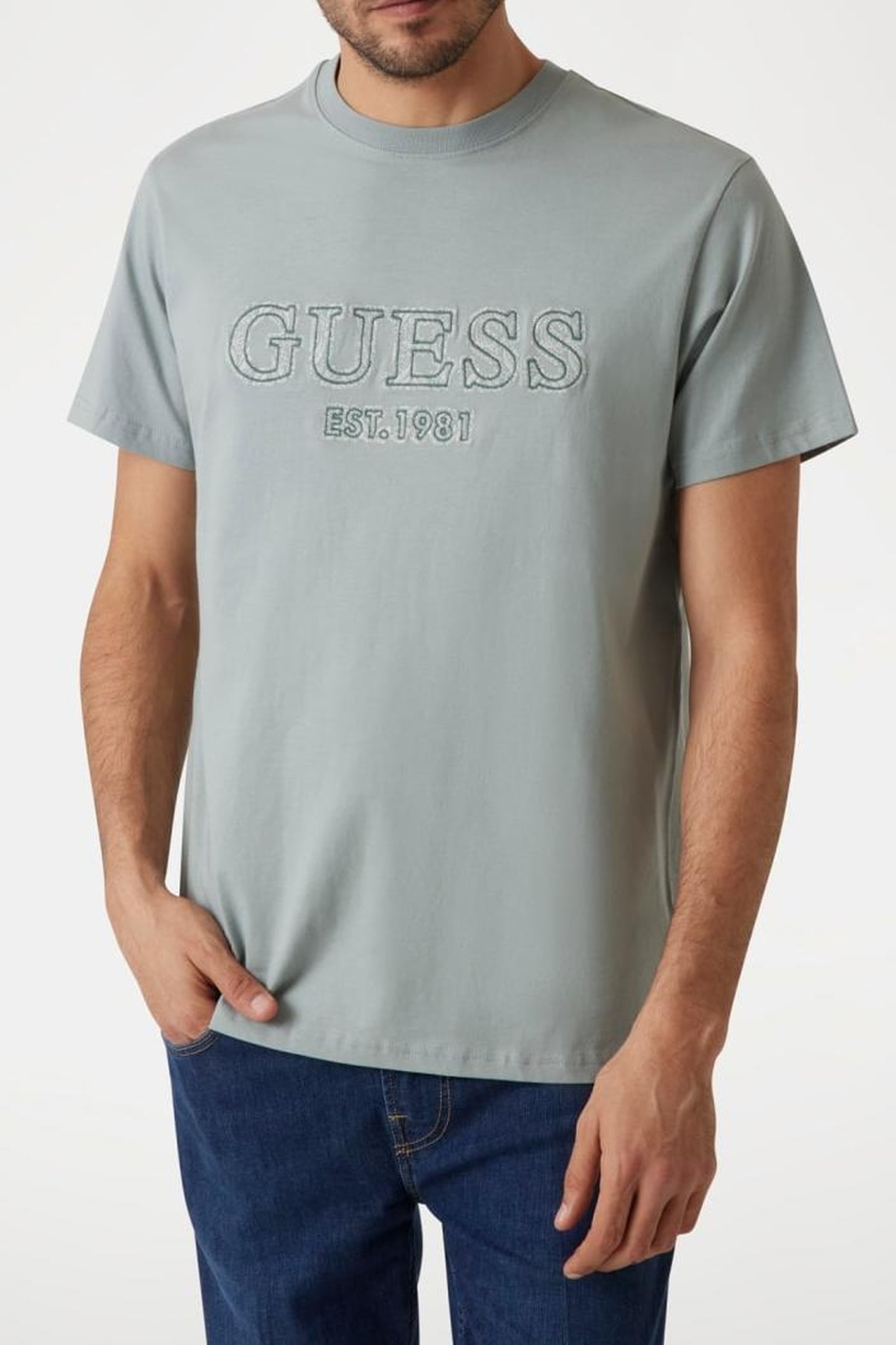 GUESS ECO SS CN GUESS EMBRO TE FULL GREY 6