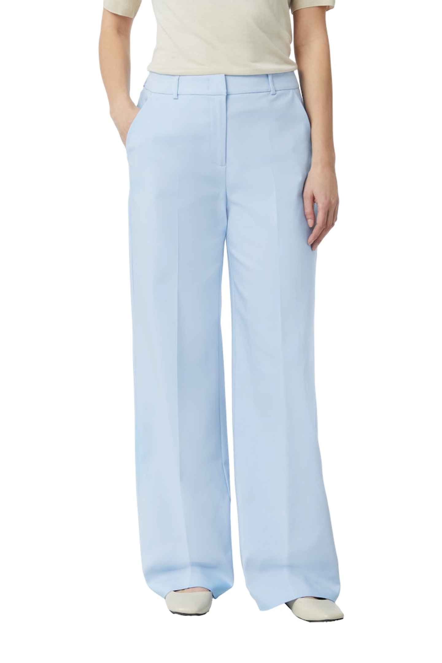 Comma Pants Light Blue Maat: 40 | Pantalons Outlet | Dames | Blauw