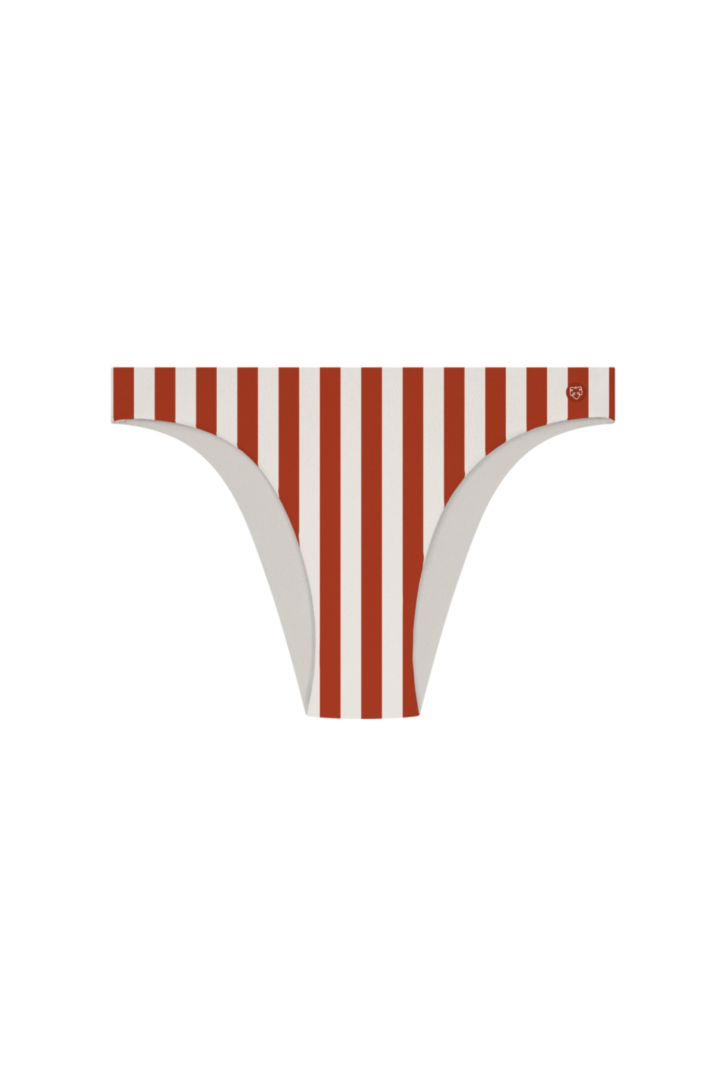 A-DAM Bikini Bottom Cinnamon Stripes Cinnamon Stick Maat: XL | Bikini's Outlet | Dames | Bruin