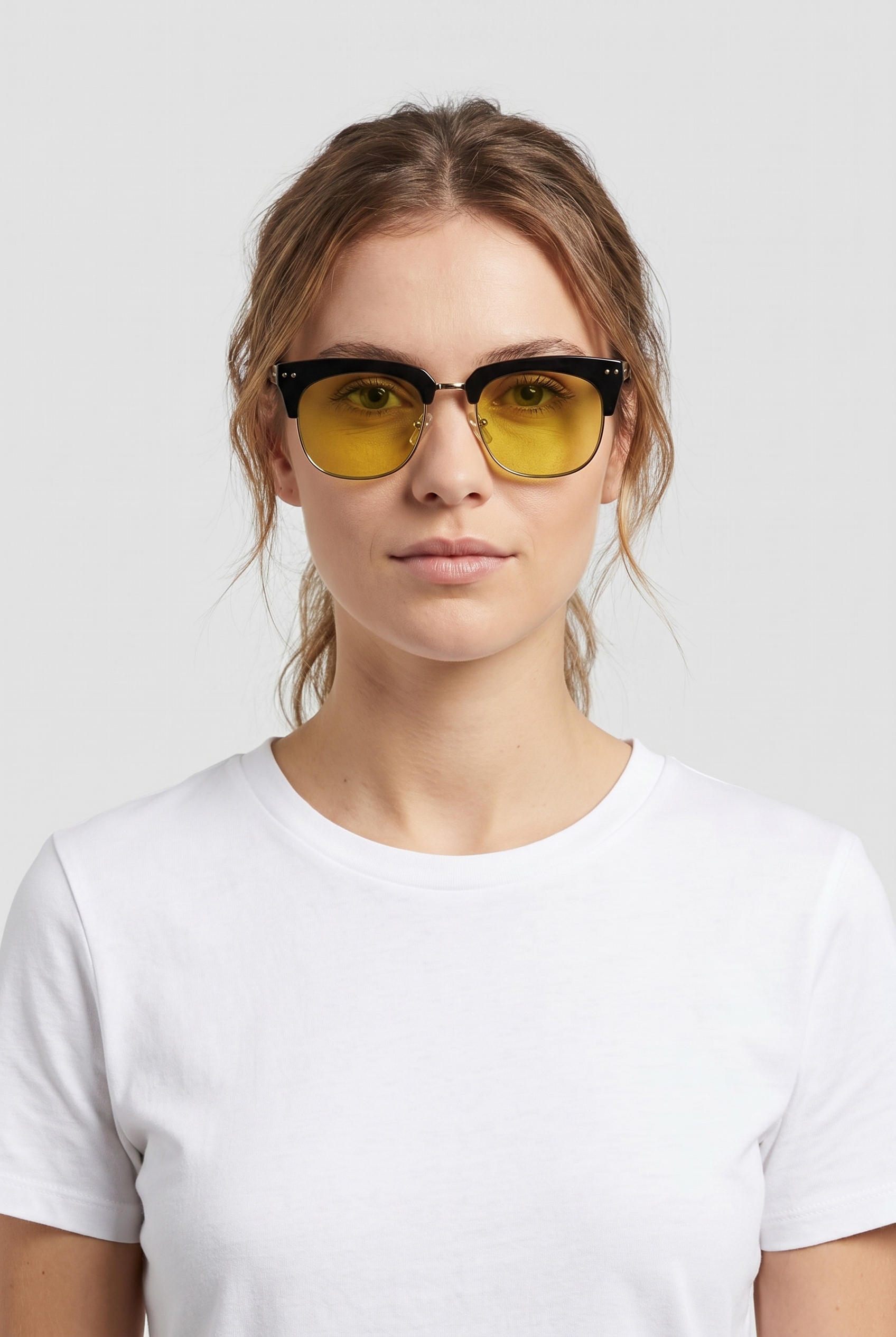 & Other Stories Eden Sunglasses Yellow Maat: OS | Zonnebrillen Outlet | Dames | Zwart