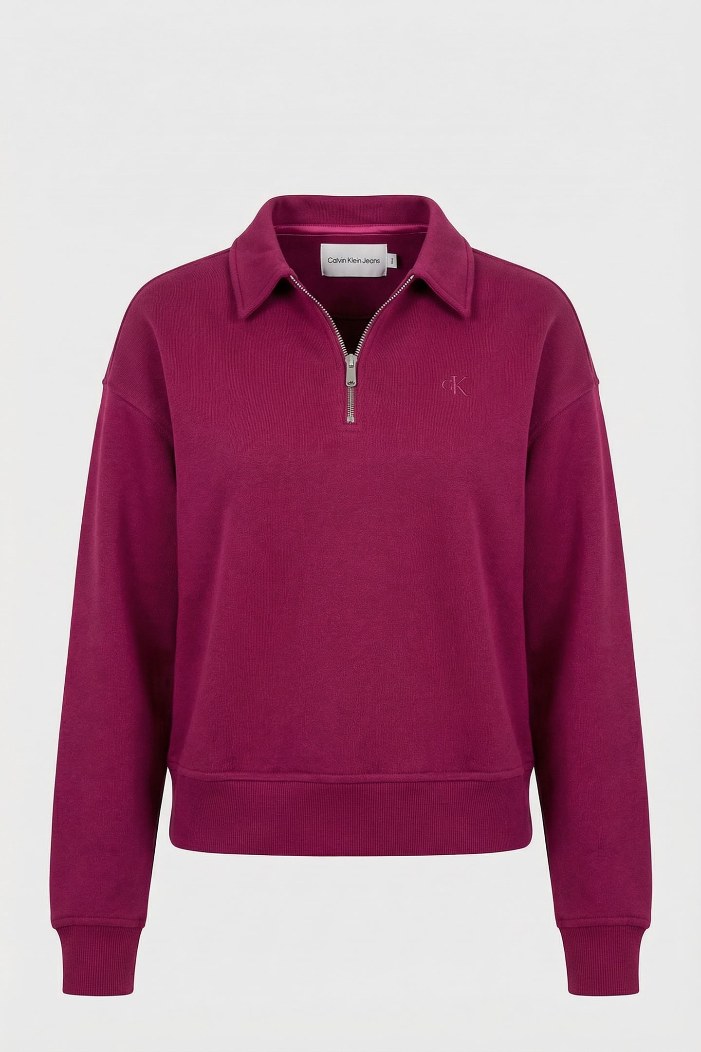LS ARCHIVE TERRY 1/4 ZIP POLO BERRY GLAZE 3