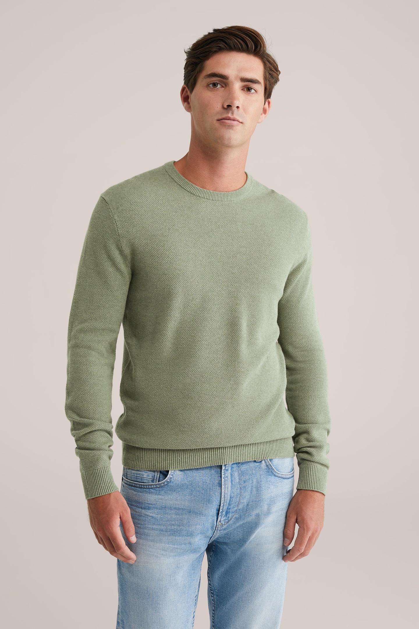 We Fashion Pullover Light Green Maat: 3XL | Sweaters Outlet | Heren | Groen
