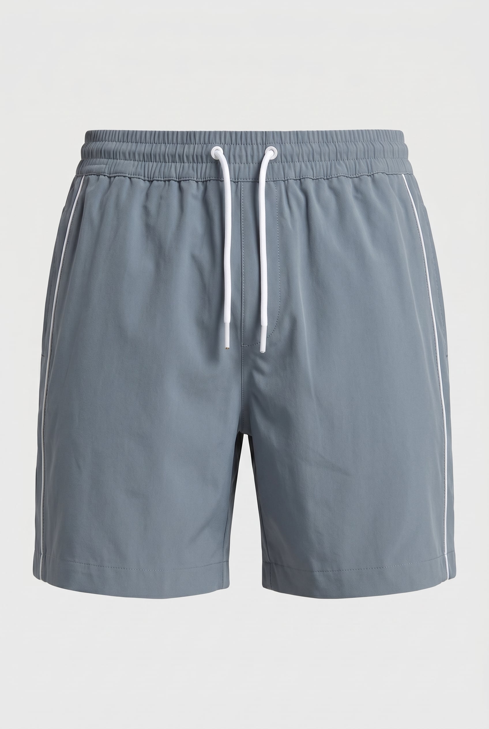 SWIM SHORT WITH PIPING AIRFORCE BLUE/WHITE 3