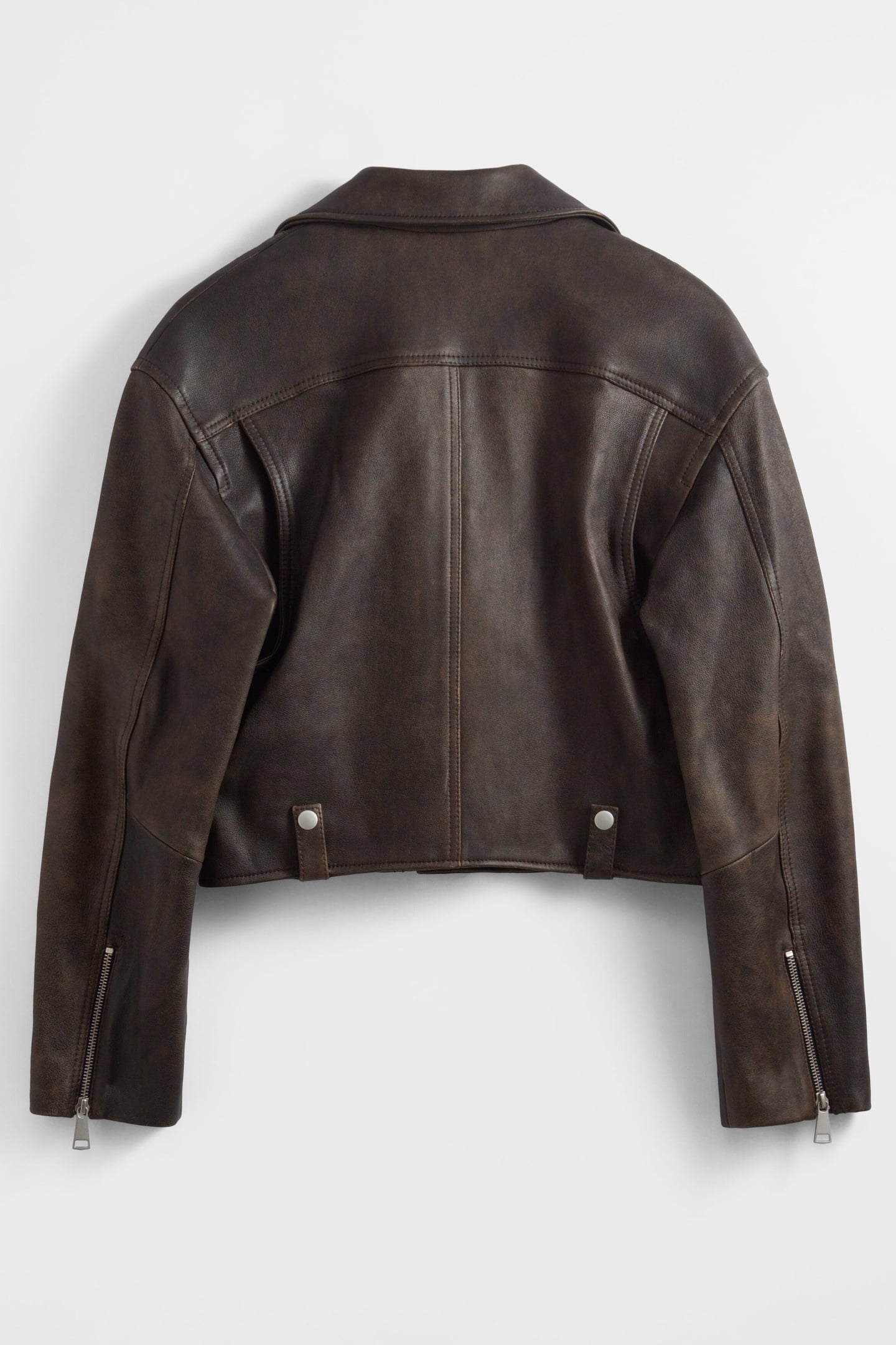 CARMELA LEATHER JACKET BROWN 2