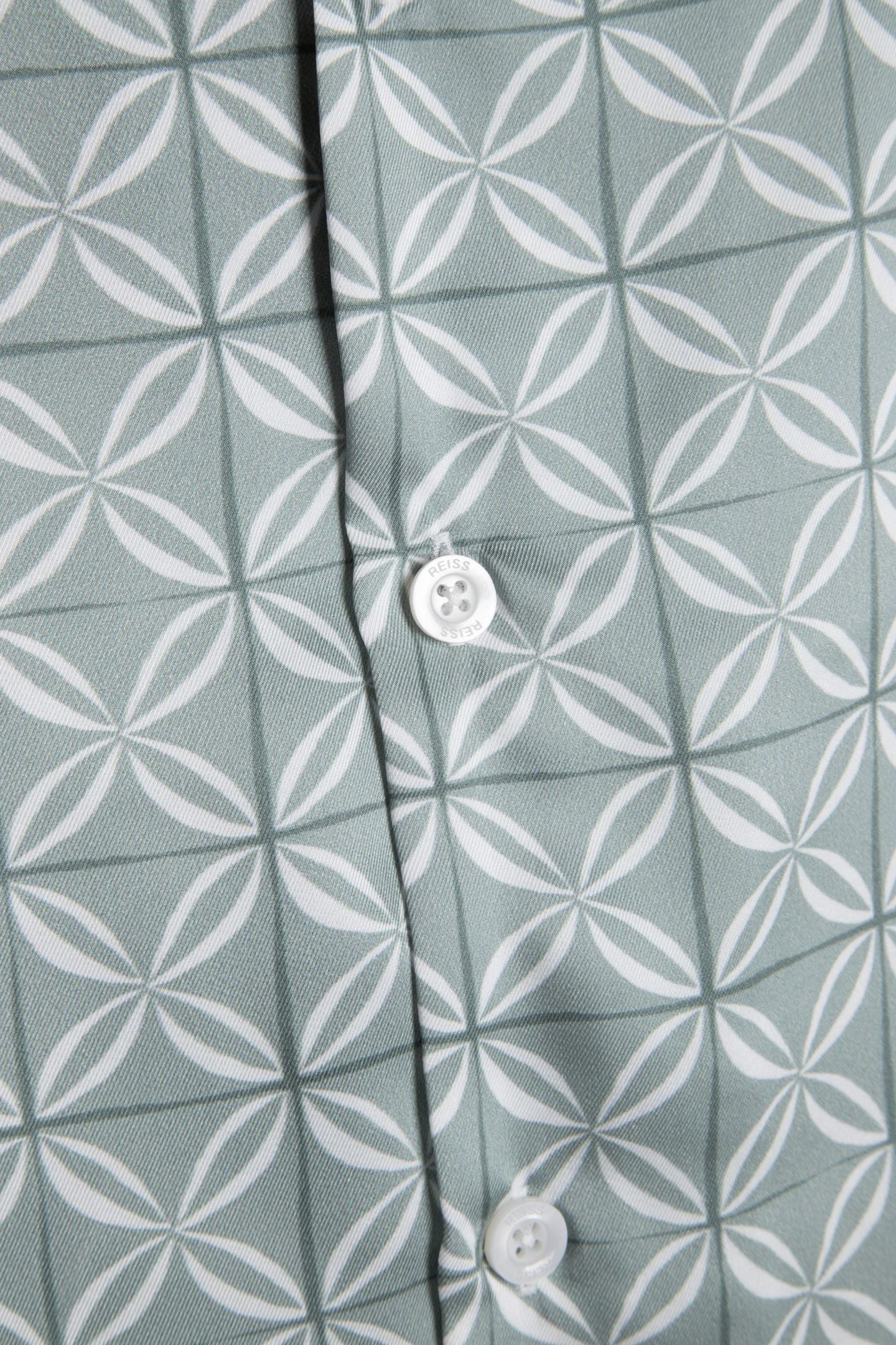 PRINTED CUBAN COLLAR SAGE 4