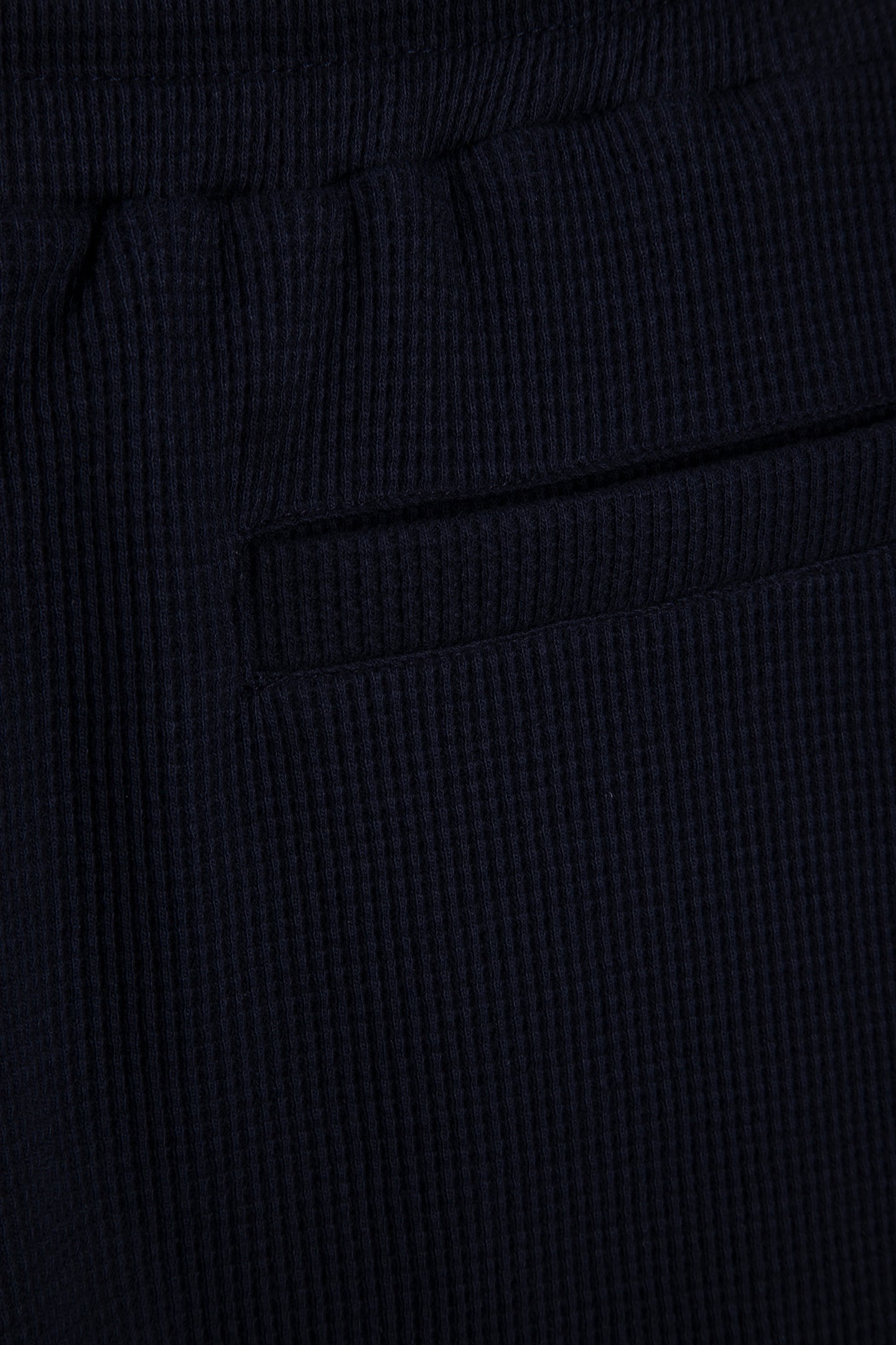 TEXTURED COTTON DRAWSTRING SHORT NAVY 4