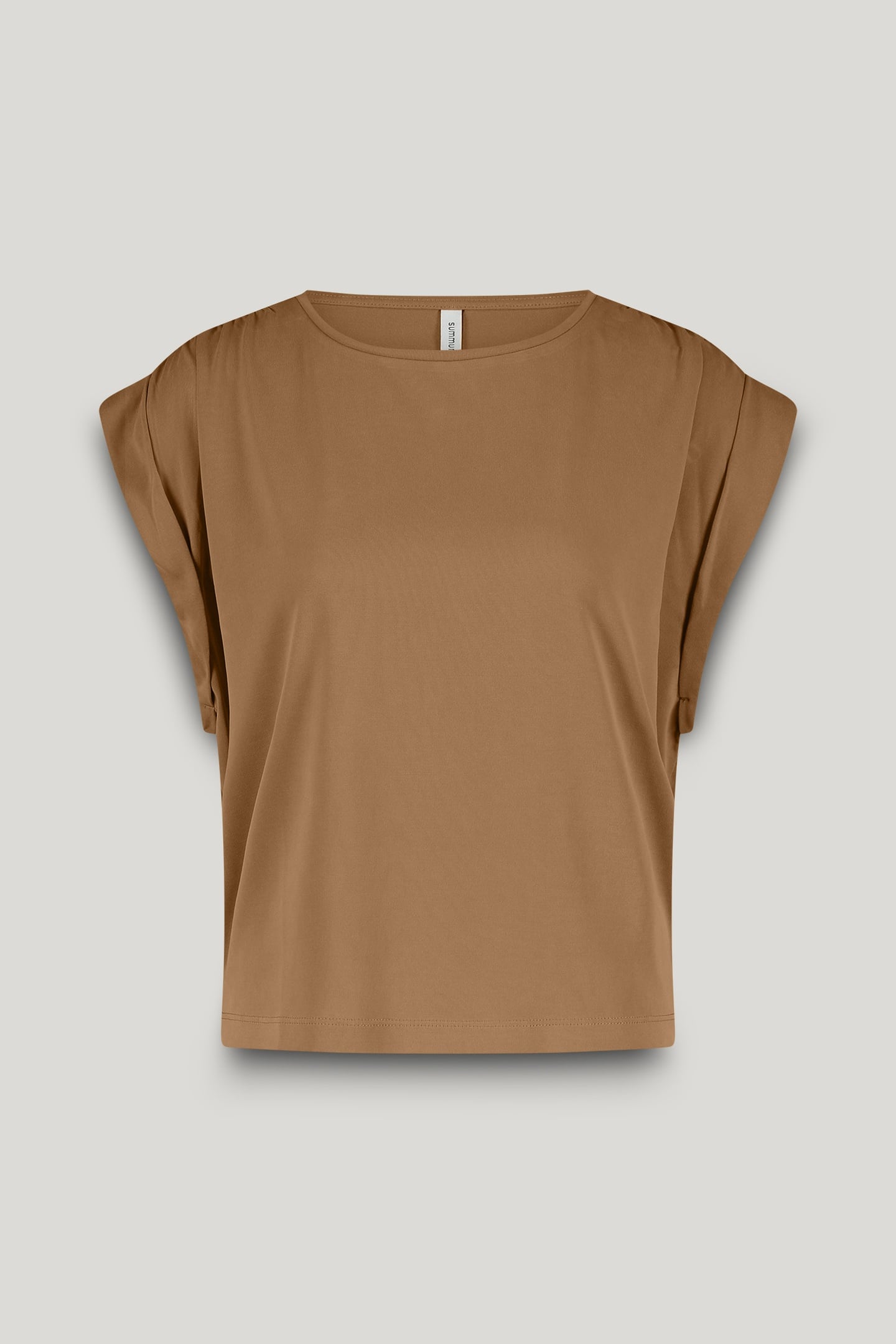 SLEEVELESS TOP WASHED MODAL PEANUT 4