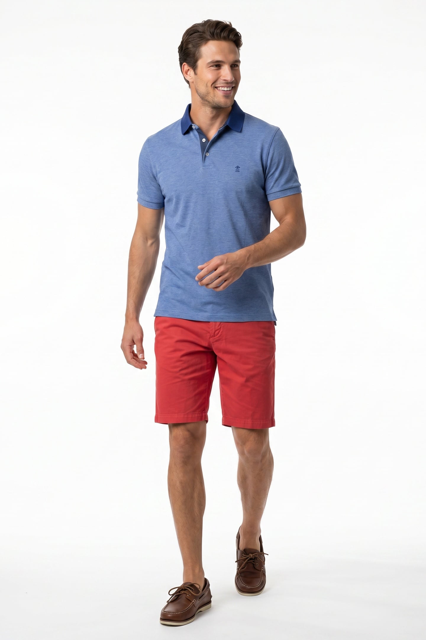 BASIC CHINO SHORT STRETCH RED 2