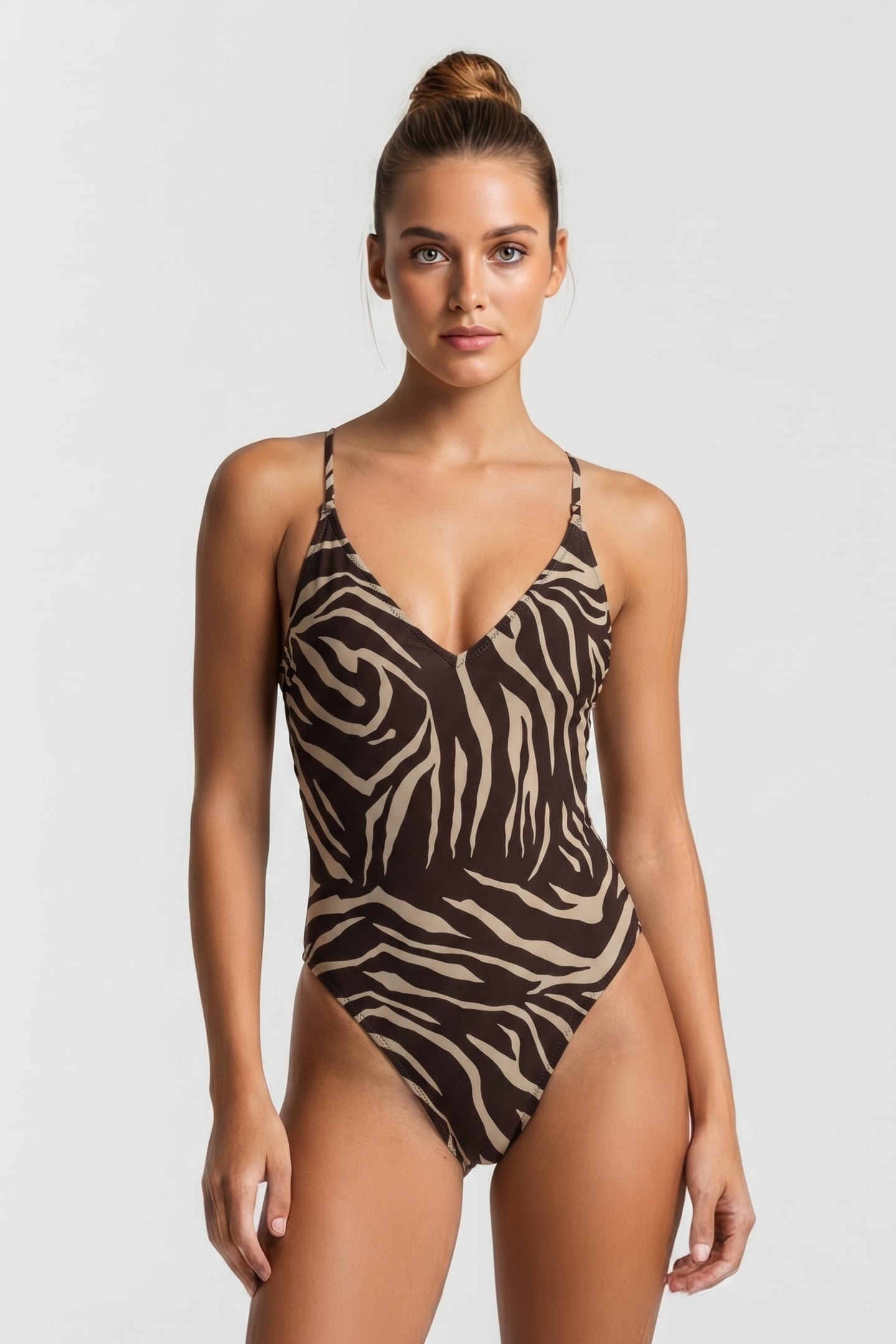 AGNES SWIMSUIT BROWN 1