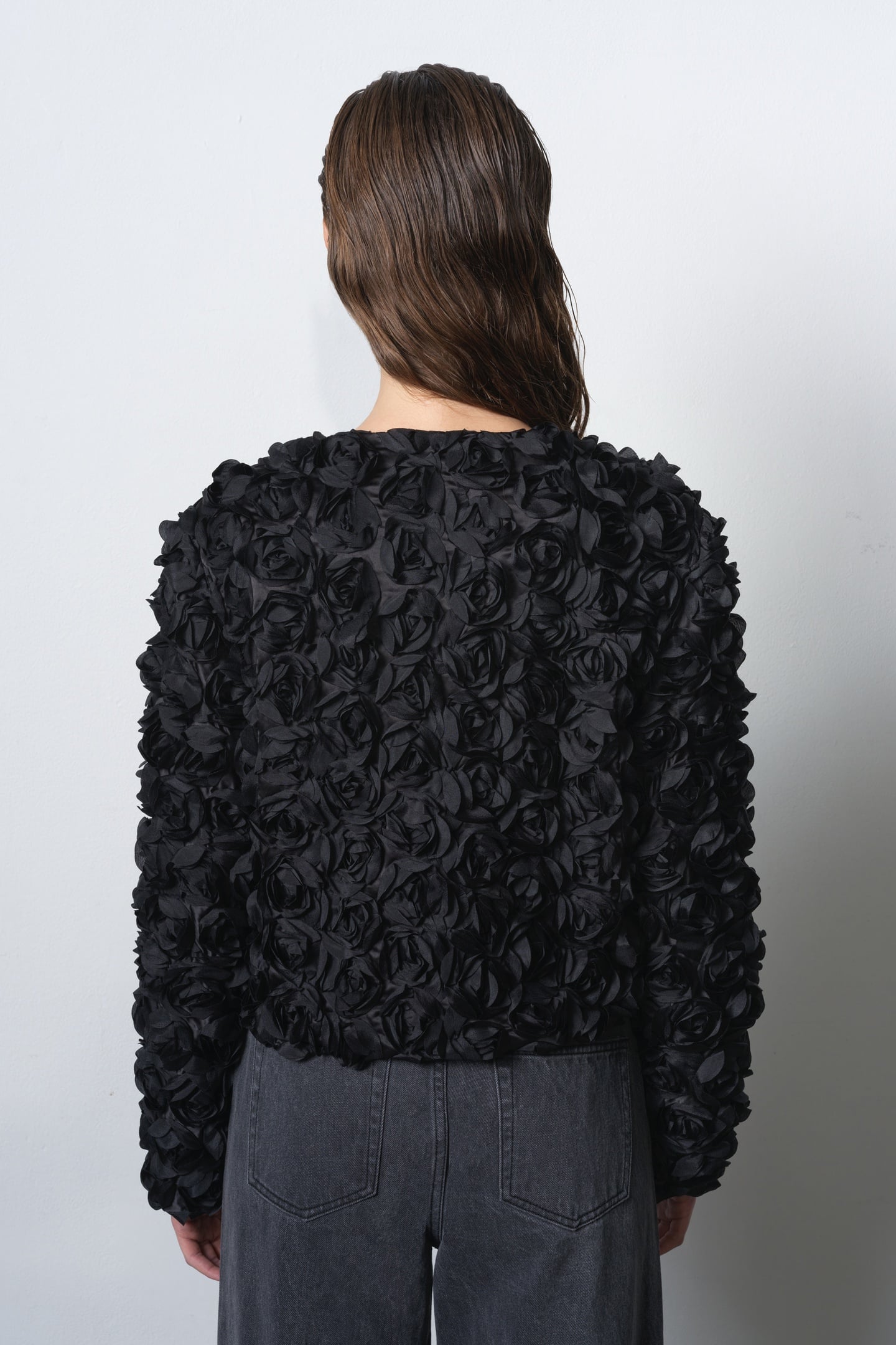 VERITY TEXTURED SHORT JACKET BLACK 3