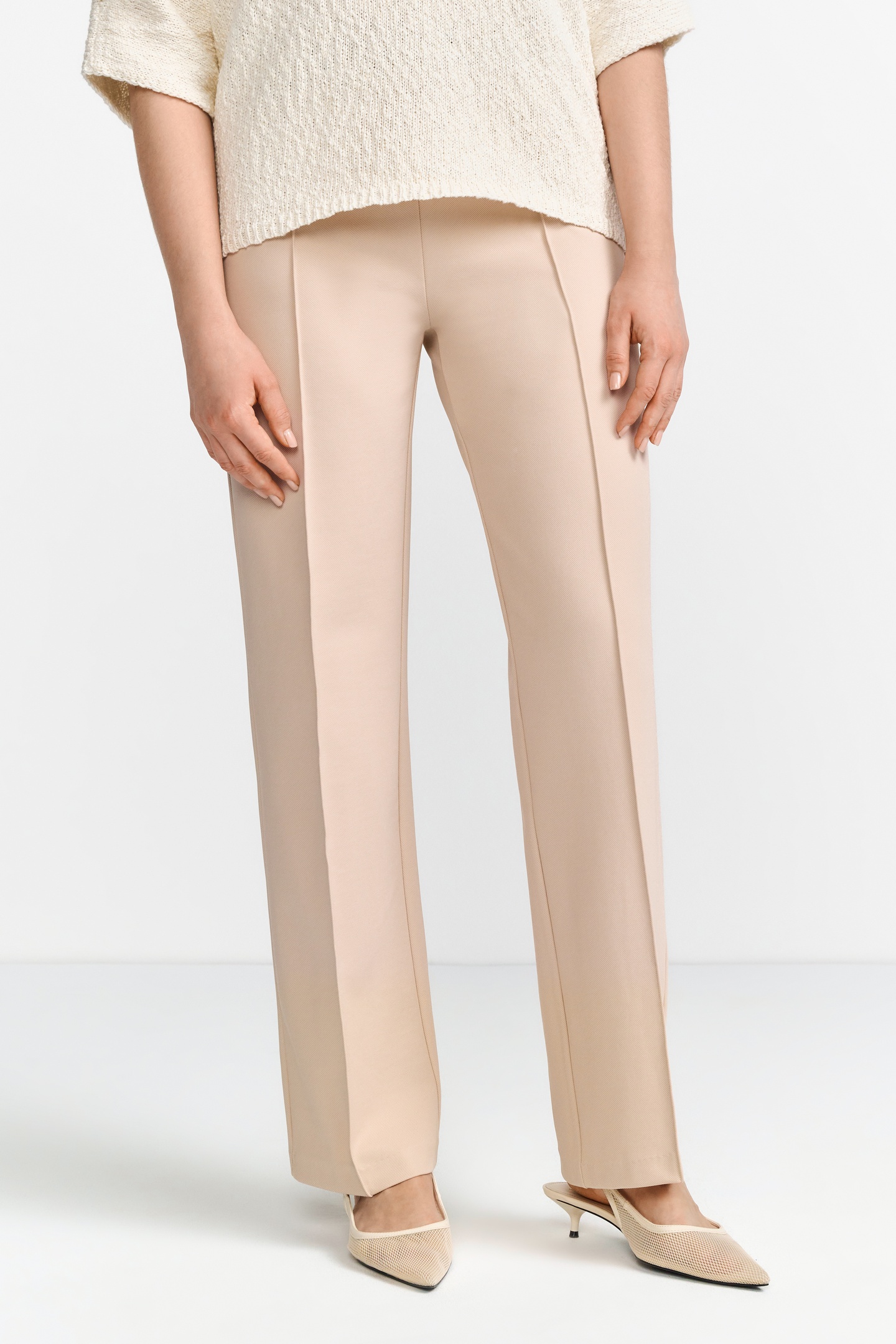 Rich & Royal Culotte With Elastic Tape Caffee Latte Maat: 42 | Pantalons Outlet | Dames | Beige