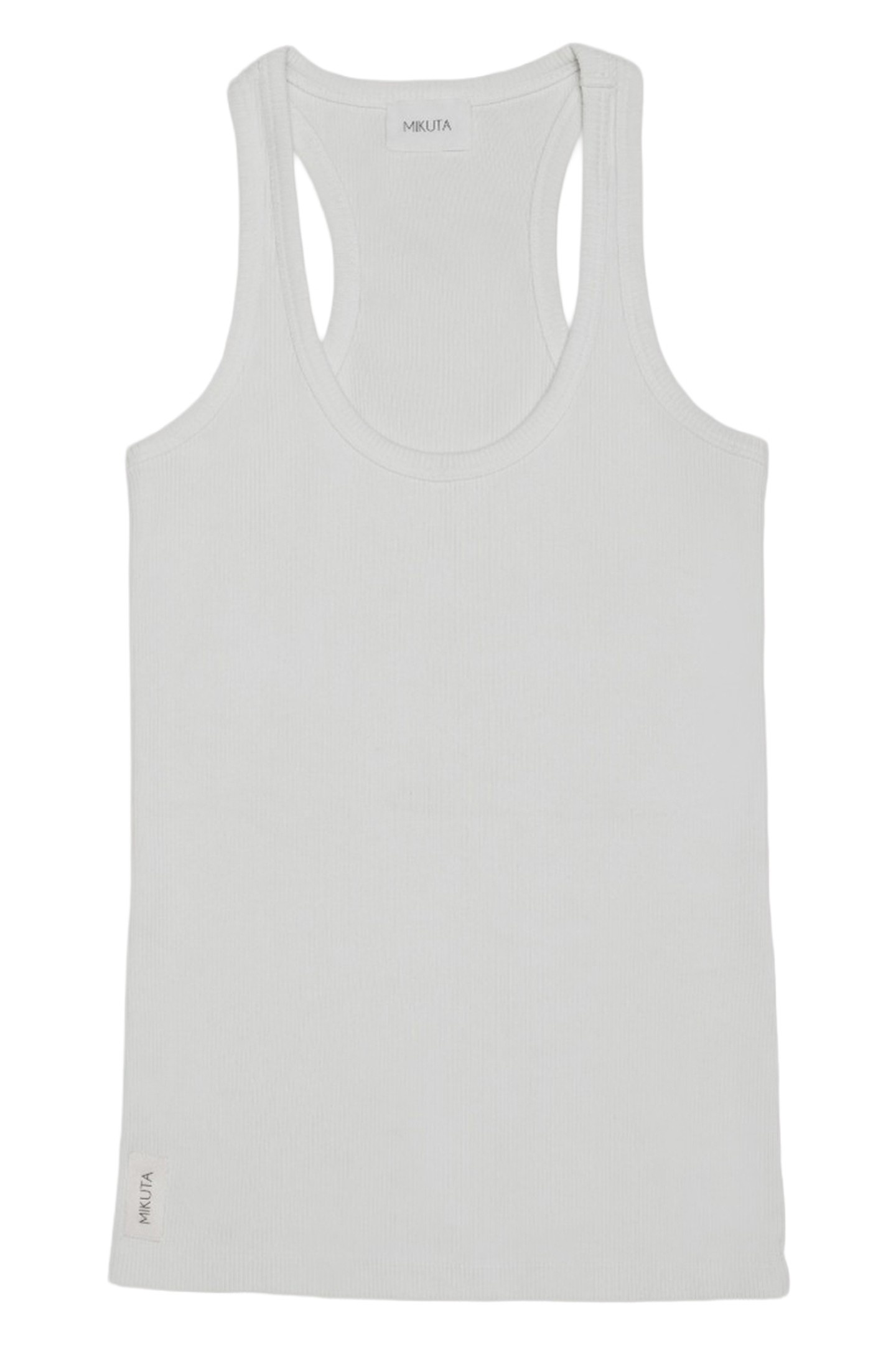 THE OFF WHITE RIBBED TANK TOP WHITE 2