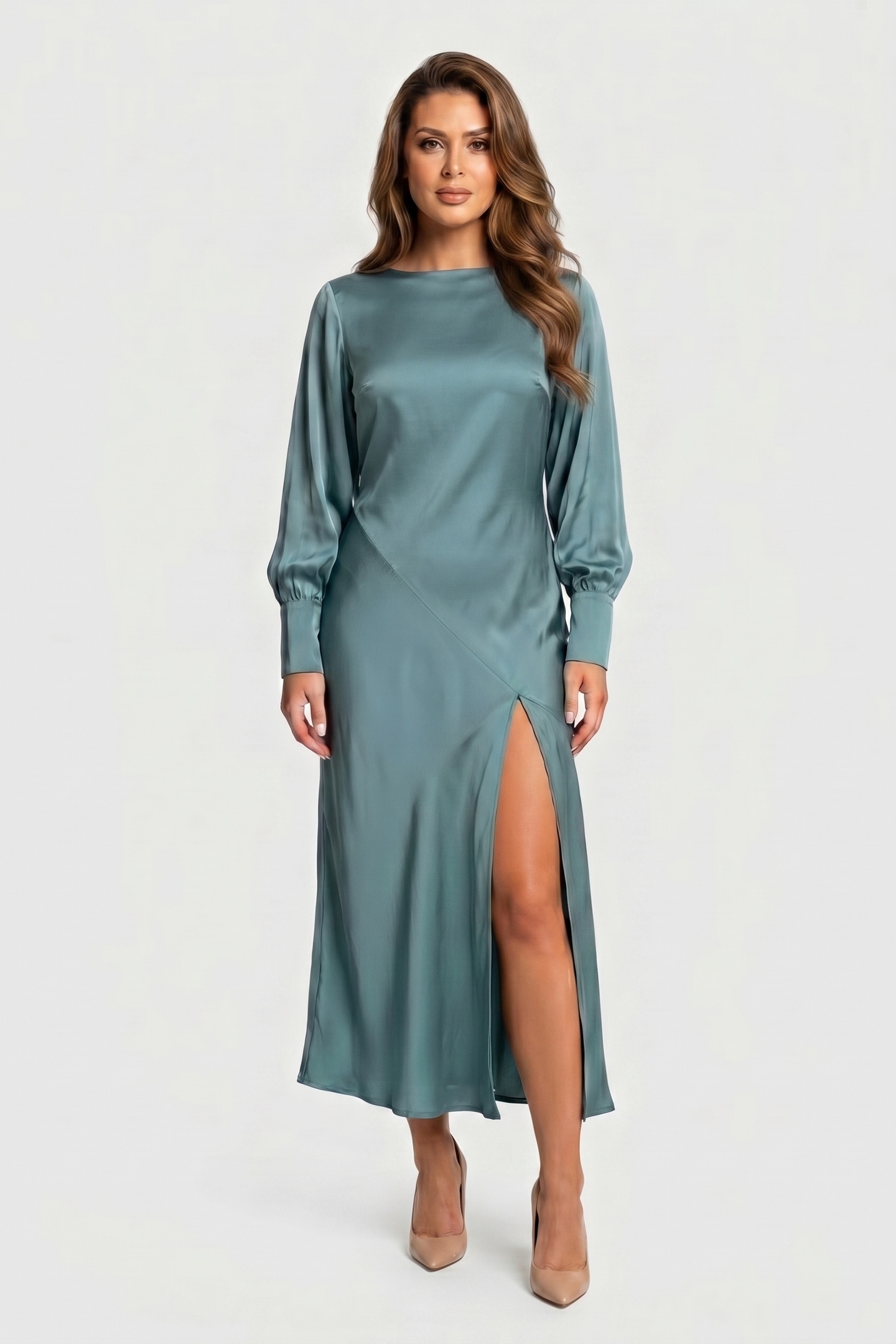 HOLLY DRESS TURQUOISE 1