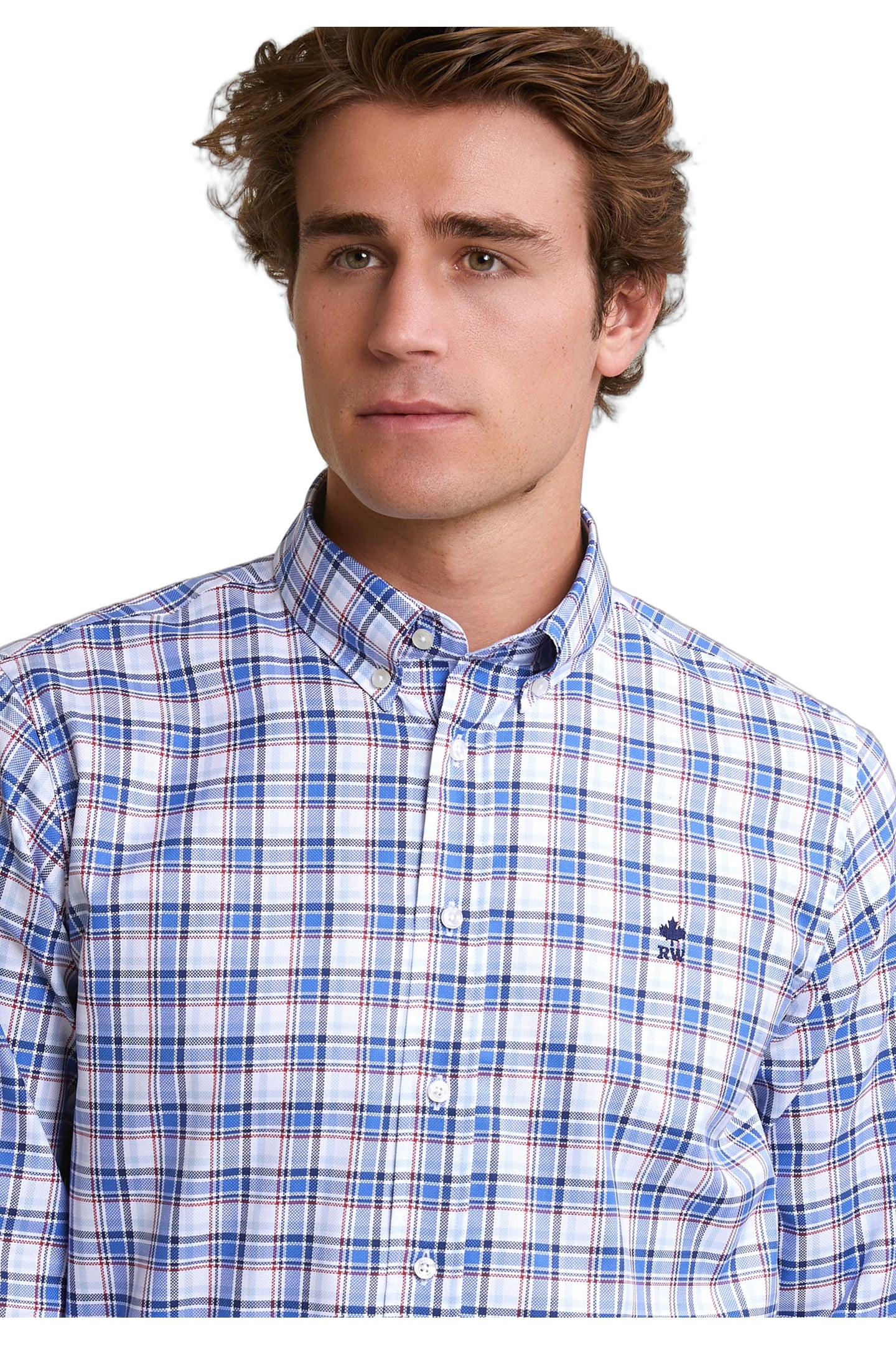 CUSTOM FIT CHECKED SHIRT MULTI 3