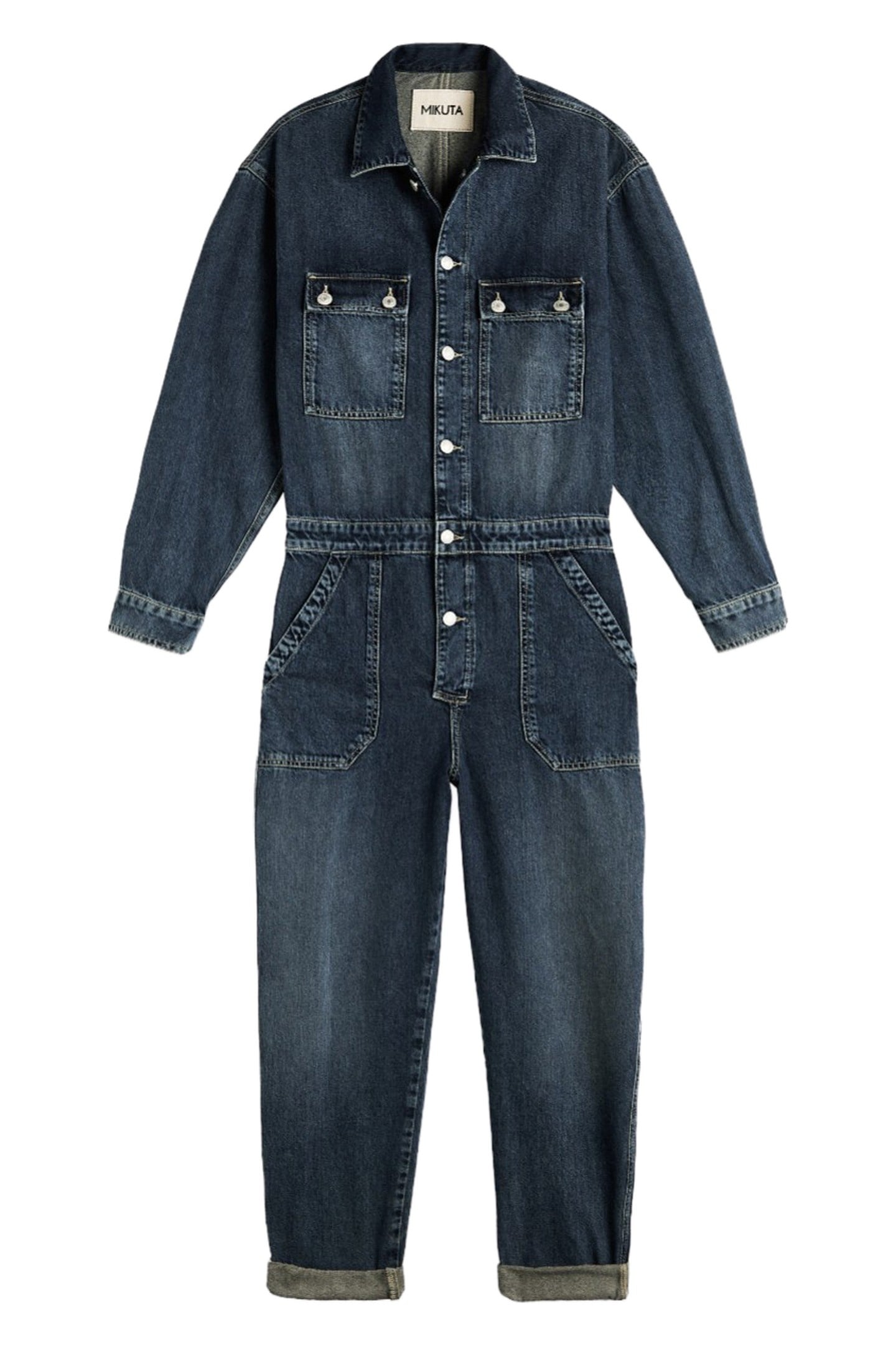 THE DARK BLUE DENIM JUMPSUIT BLUE 3