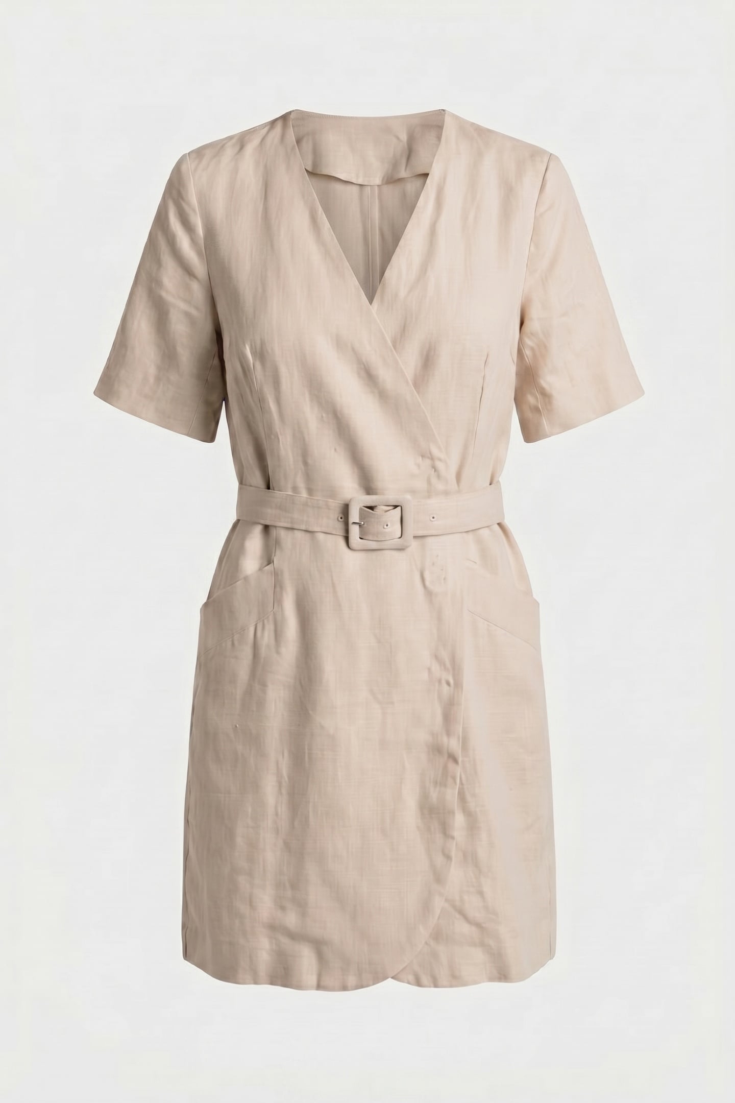 beige dress linen POLINA Color:scarlet the environment Category: Dresses & Jumpsuits Skyraze Black And Red