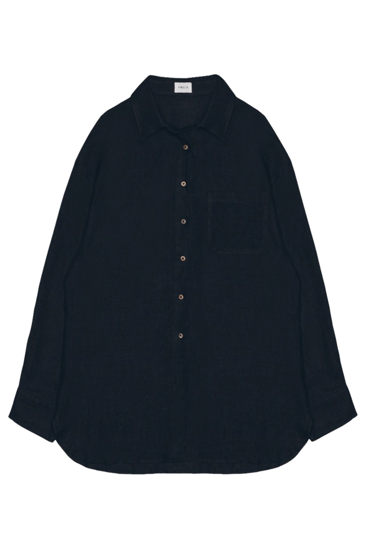 THE BLACK LINEN SHIRT BLACK 3