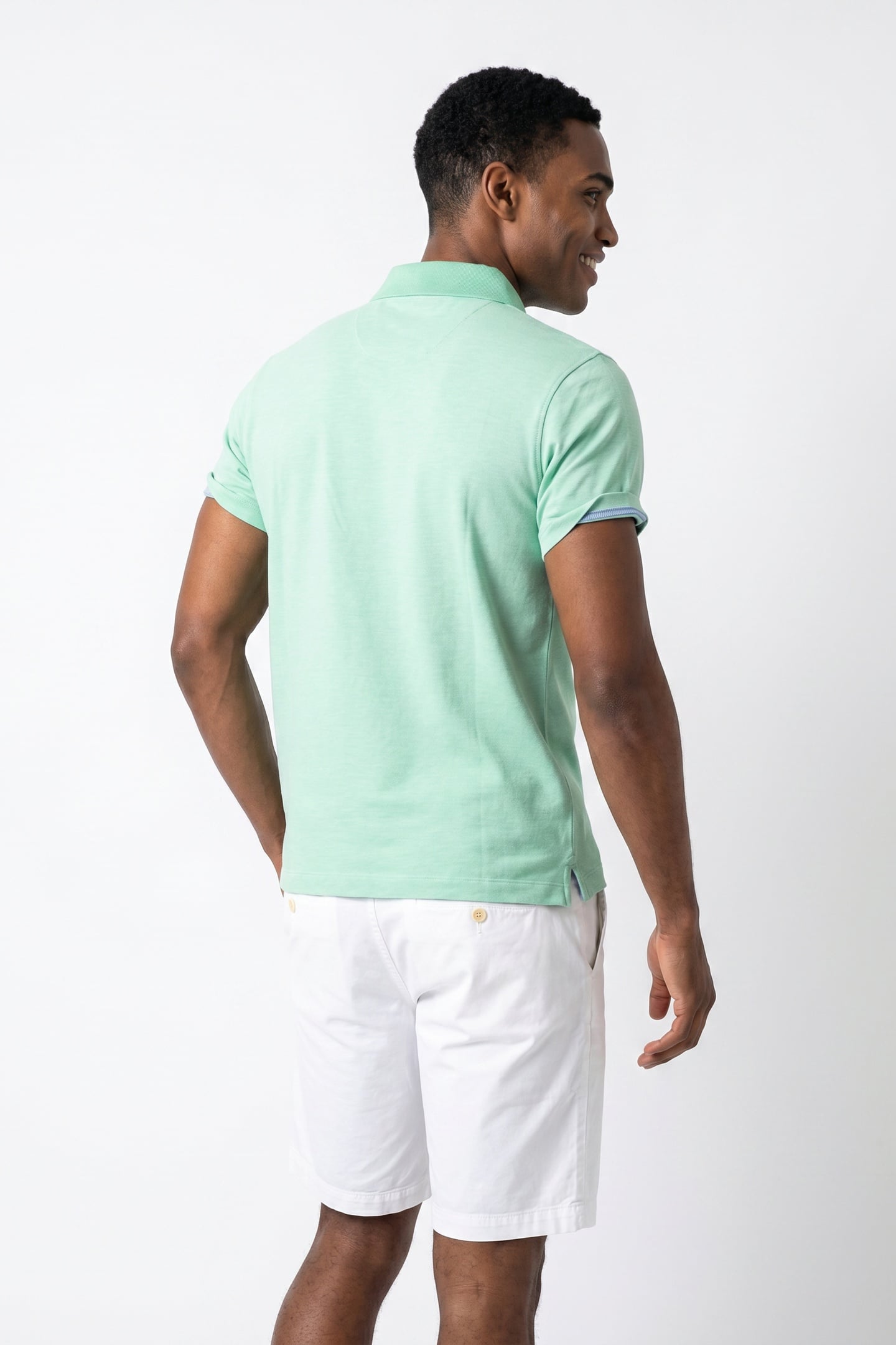 BASIC CHINO SHORT STRETCH WHITE 3