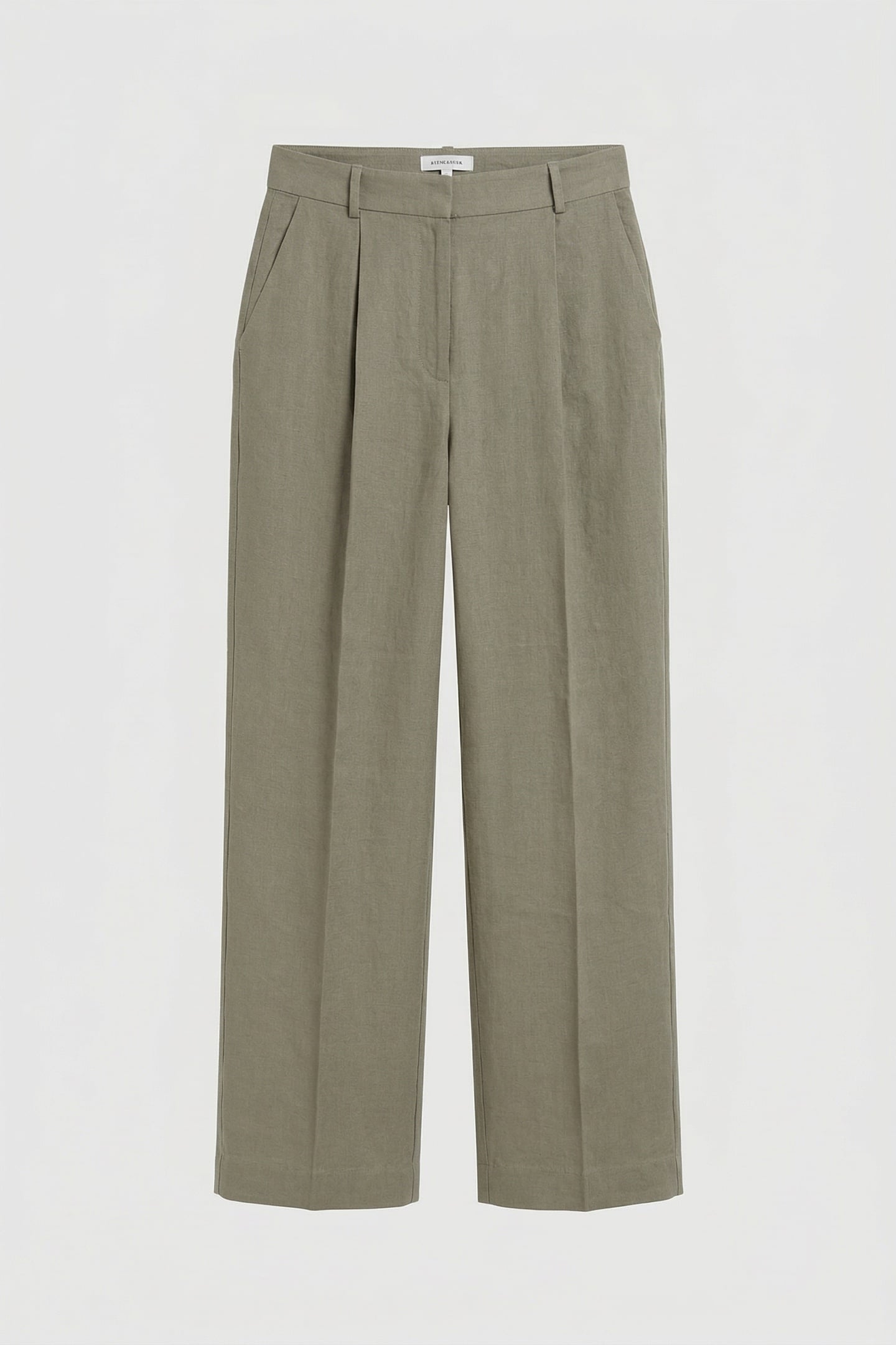 ZOE LINEN TROUSERS KHAKI 3