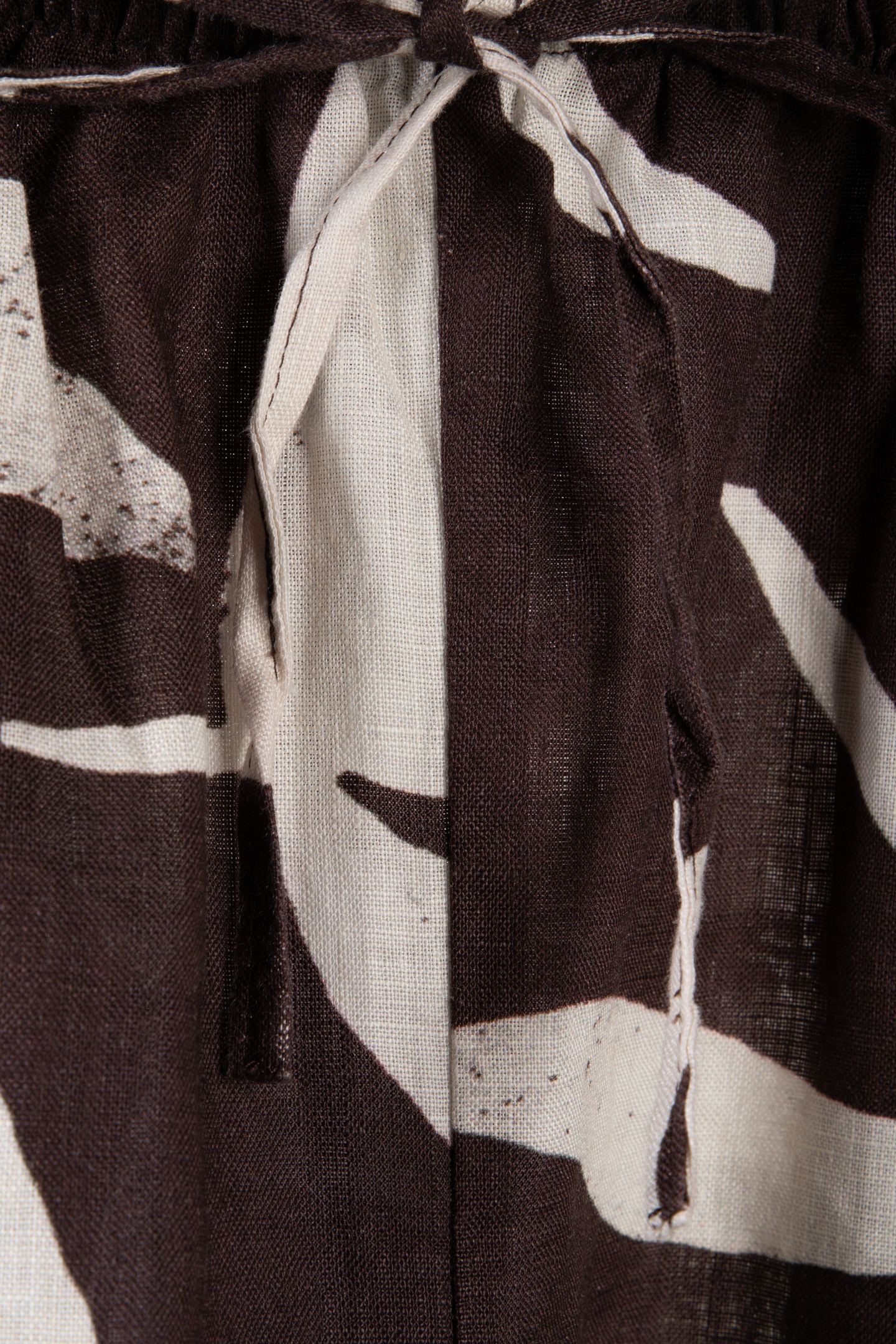 NADIA LINEN SHORTS BROWN 5