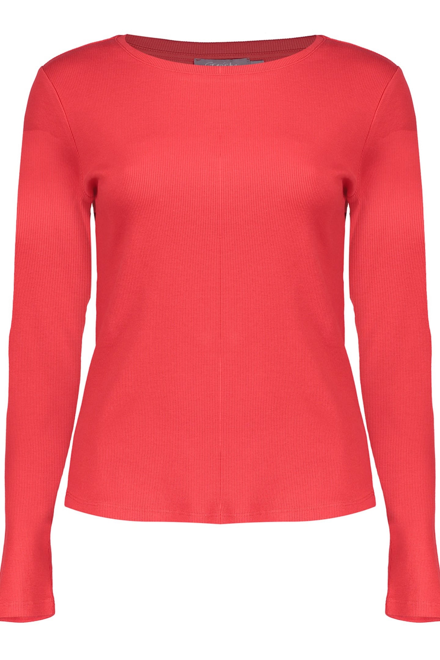 Geisha T-shirt Rib Round Neck Red Maat: XL | Longsleeves Outlet | Dames | Rood