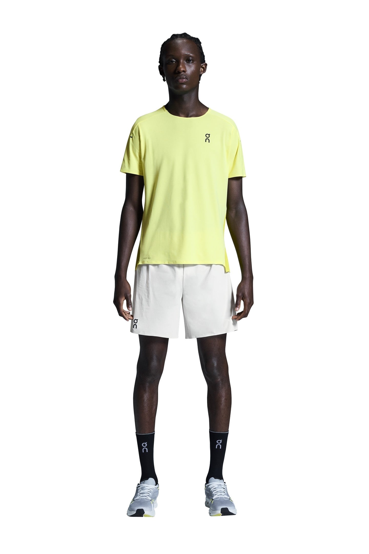 On 7 Performance Shorts 1 M Silver Maat: XXL | Korte Broeken Outlet | Heren | Wit