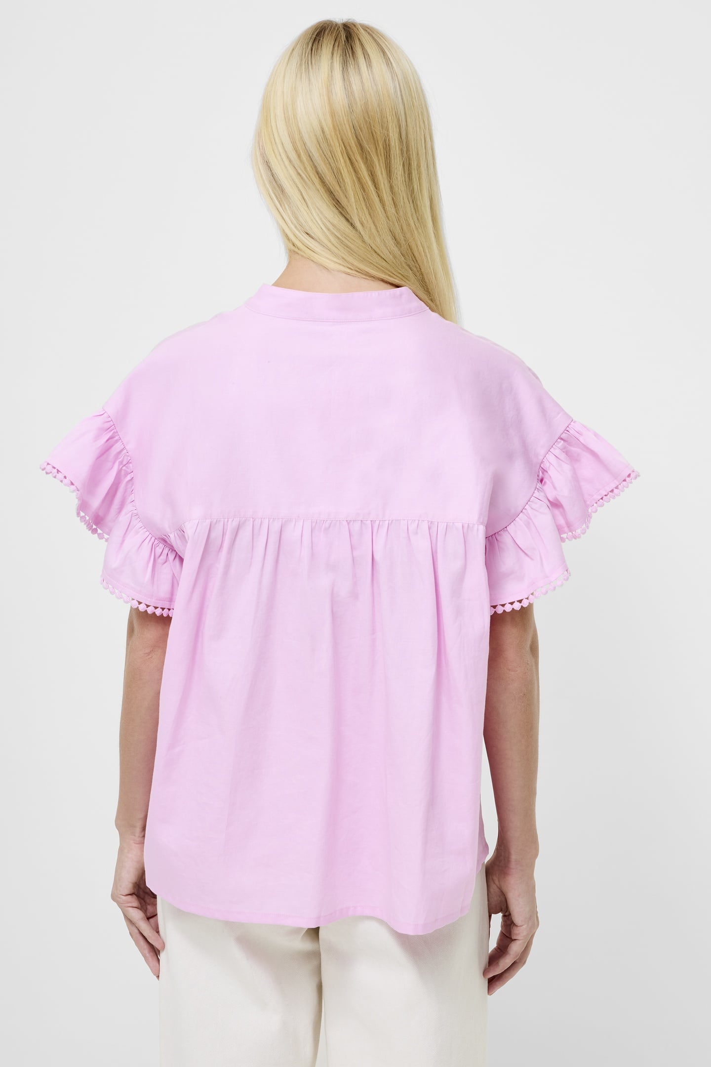 SINDEY COTTON HALF PLACKET SHI VIOLET PINK 2