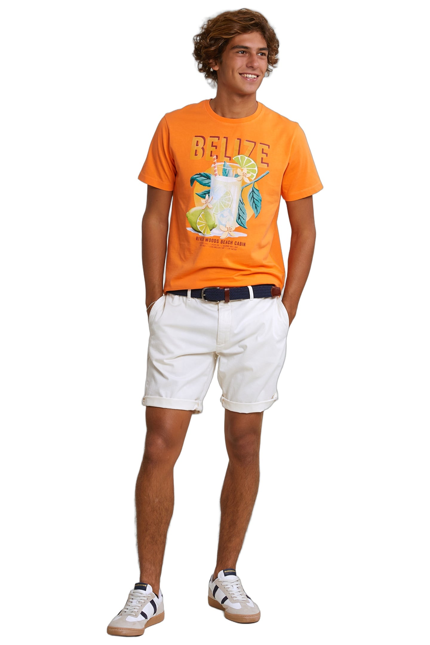 NORMAL FIT BASIC T-SHIRT SHORT SLEEVES ELECTRIC ORANGE 2