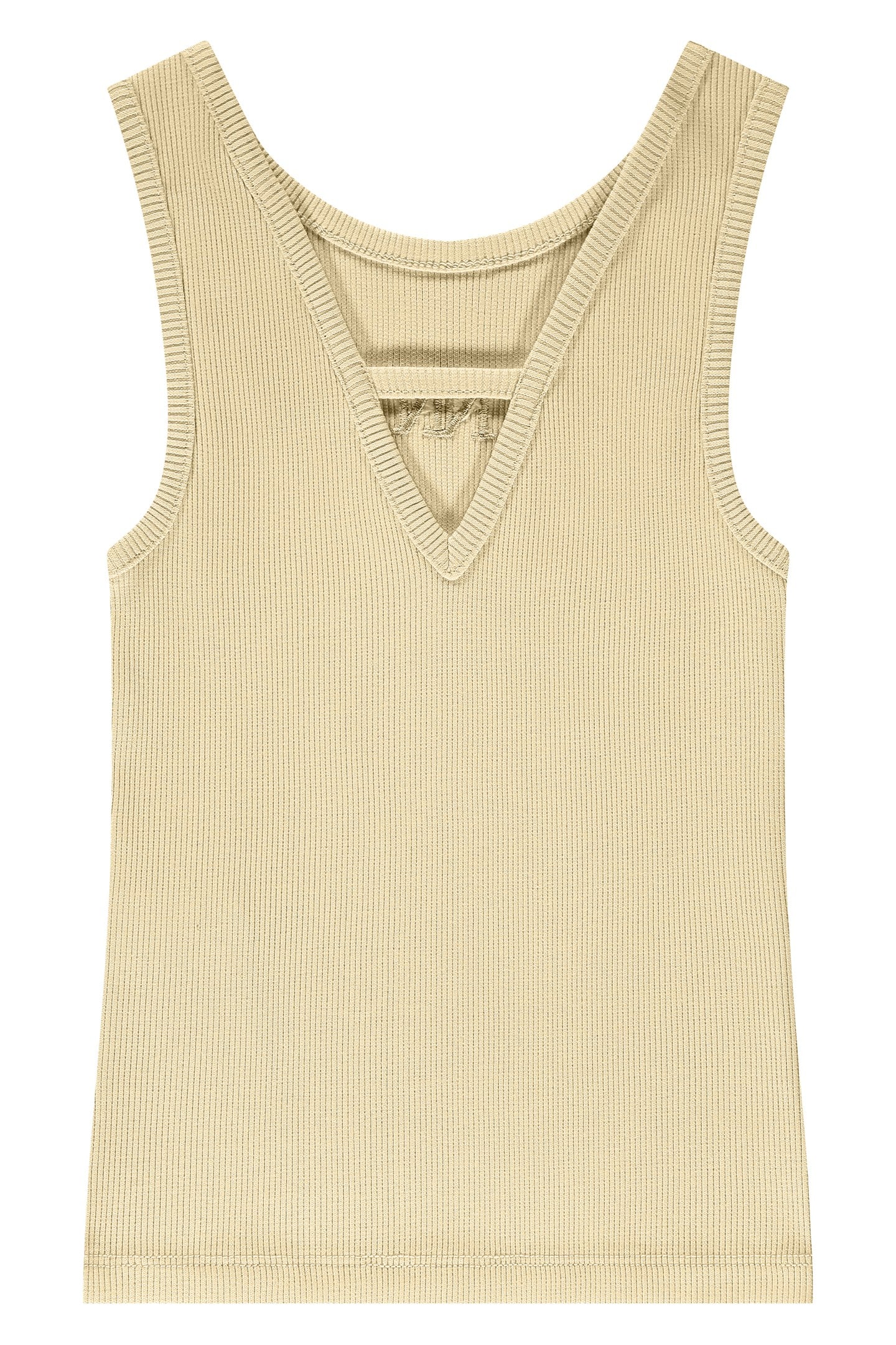 BELLE BACK RIB TOP SOFT YELLOW 2