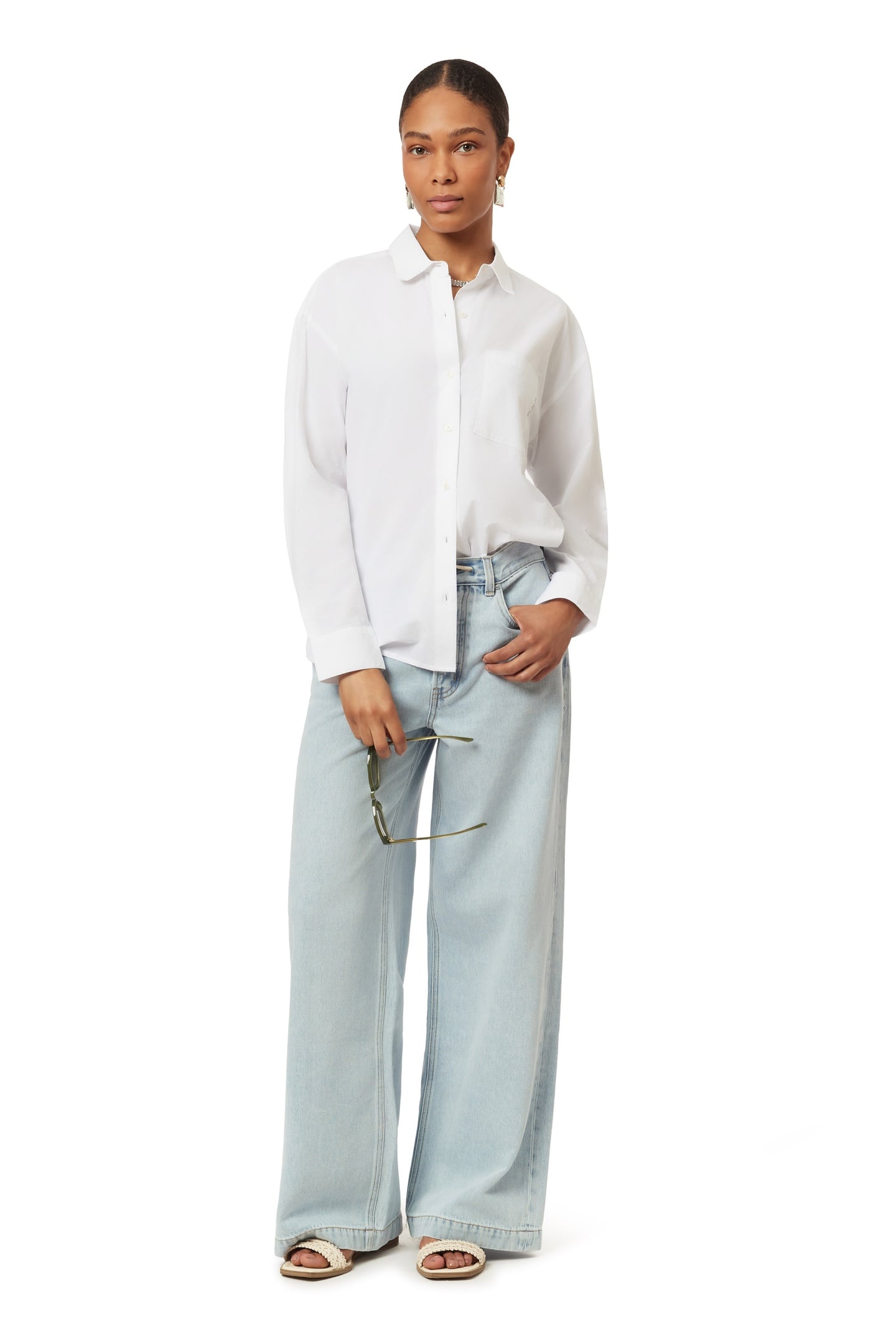 OVERSIZED SHIRT BRILLIANT WHITE 3