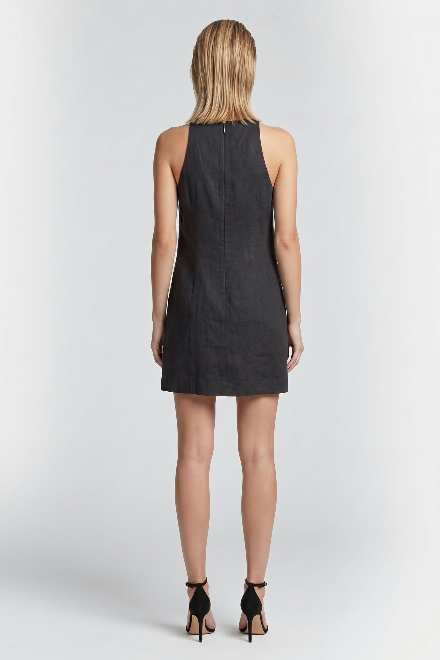 KITTY LINEN DRESS BLACK 2
