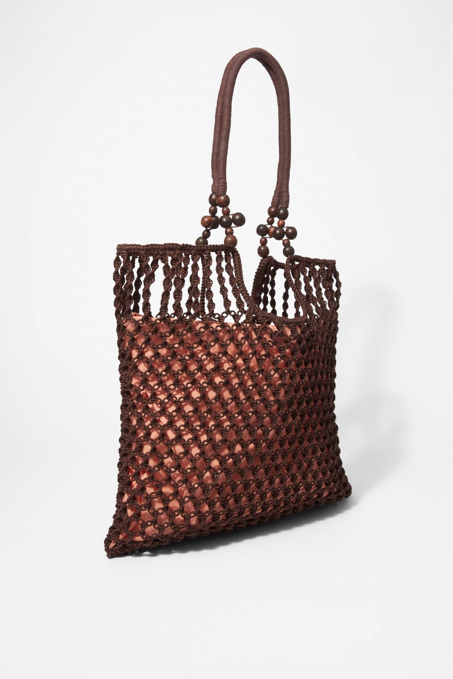 TIANA TOTE CROCHE BROWN 2