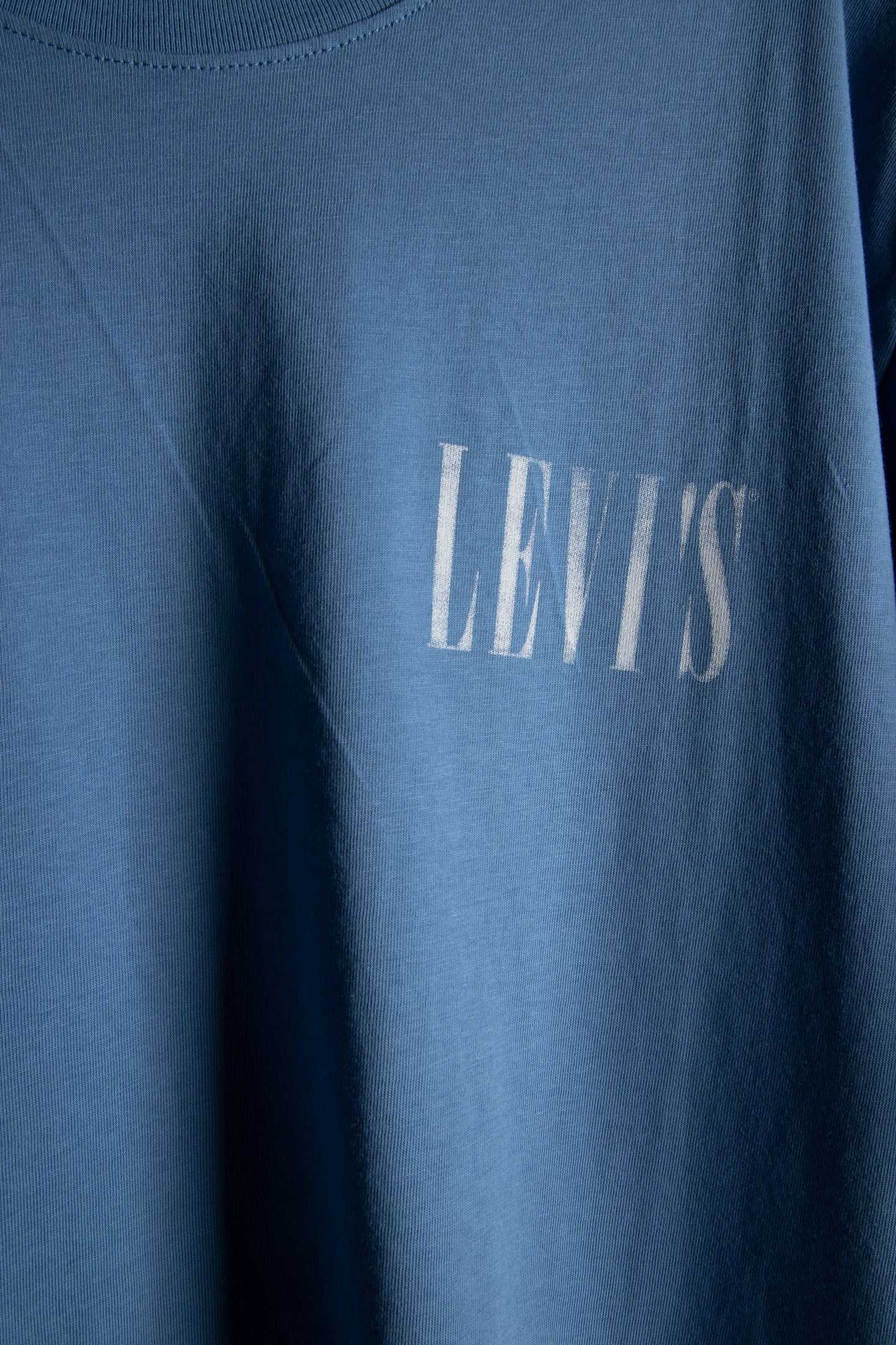 RELAXED FIT TEE DISTRESSED SERIF 4