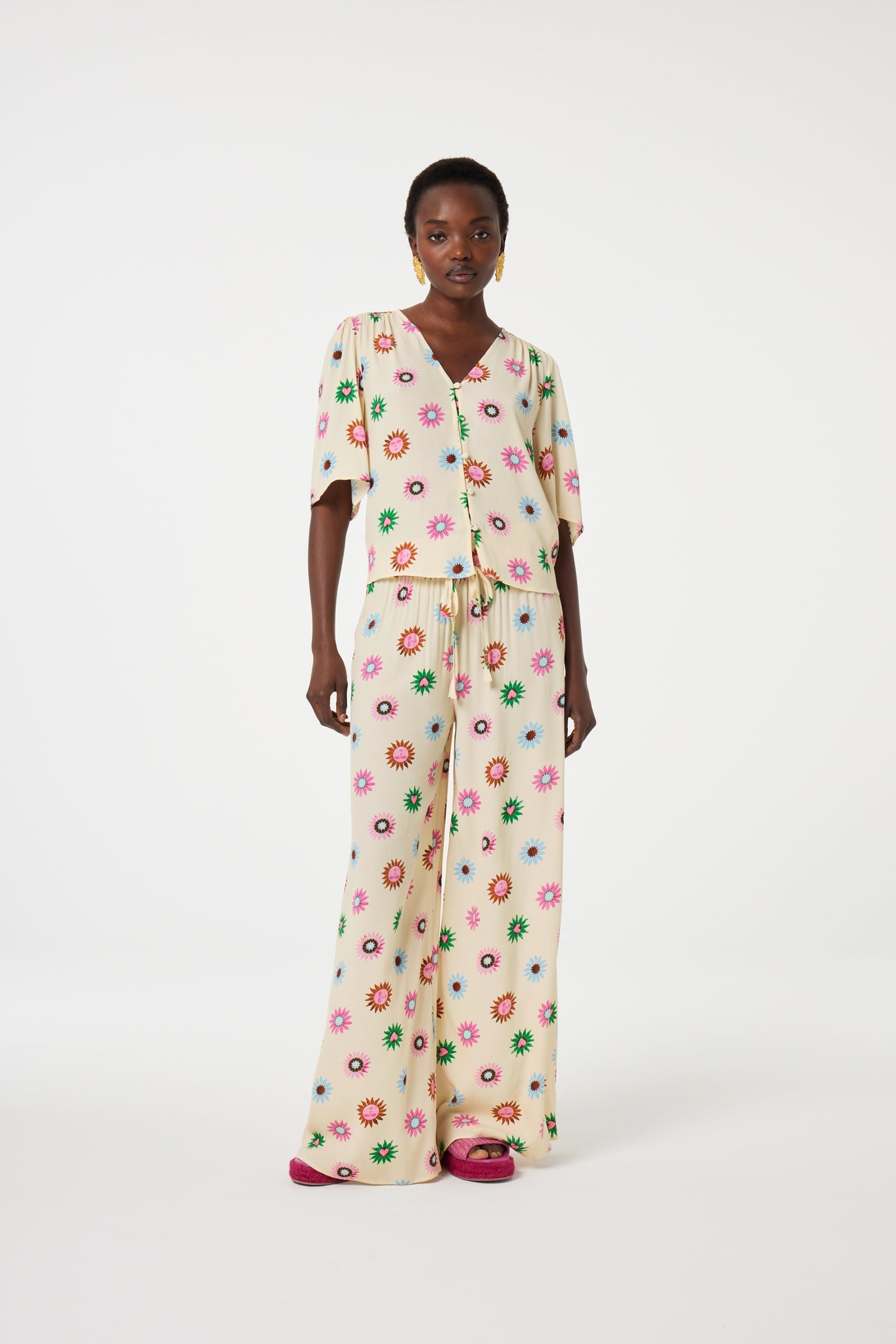 STARLET BLOUSE WARM WHITE/PINK DREA 1