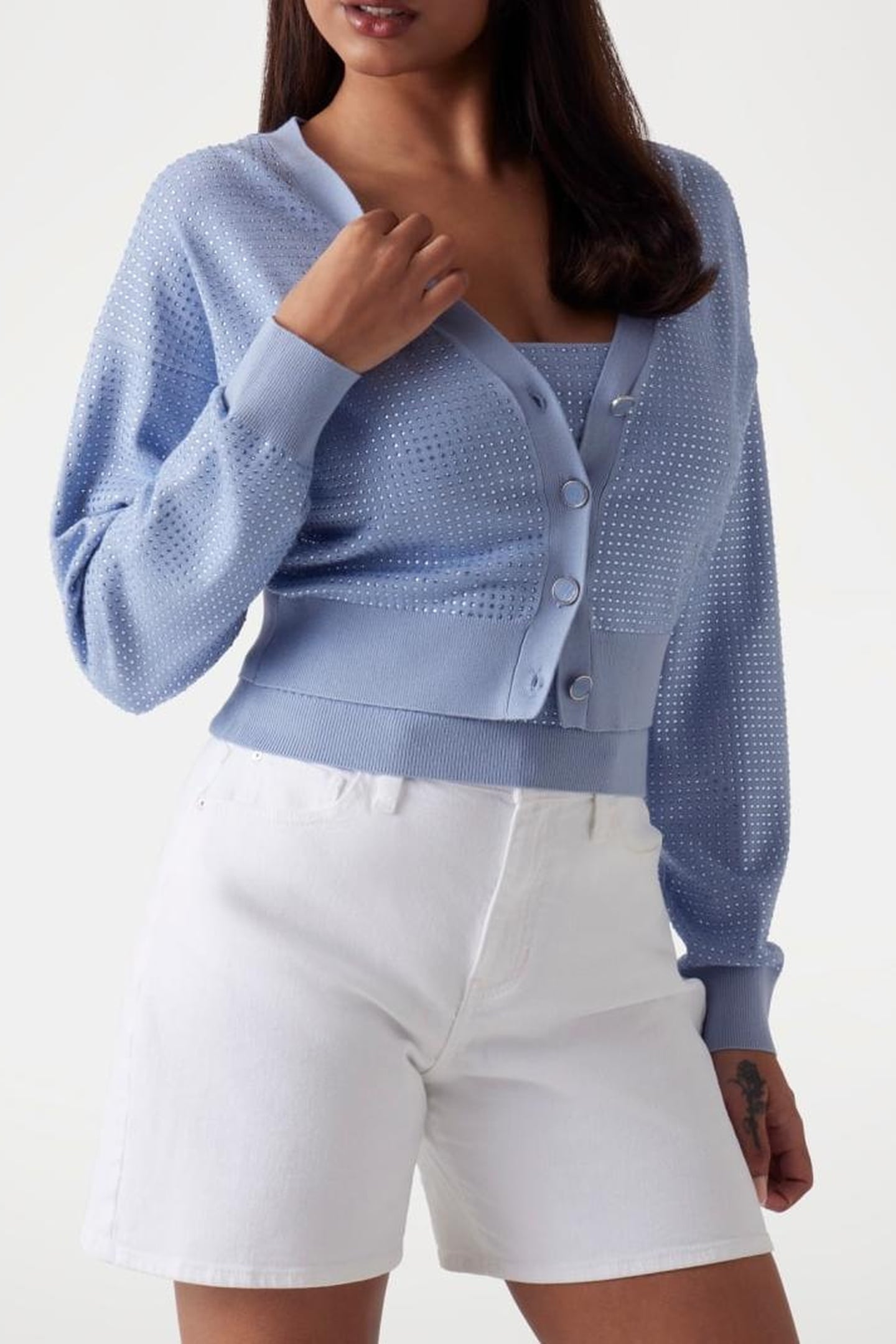 GUESS ECO KHLOE RHINESTONES VN NIMBUS BLUE 4