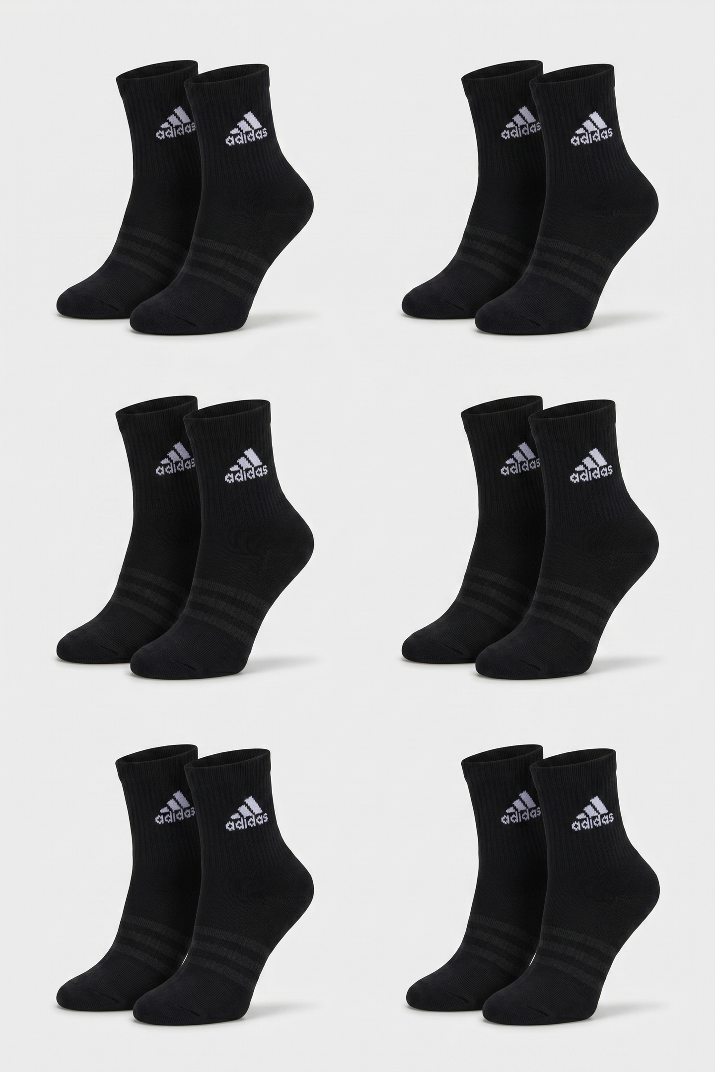 PERFORMANCE CUSHIONED SPORTSWEAR CREW SOCKS 6 PAIRS 5