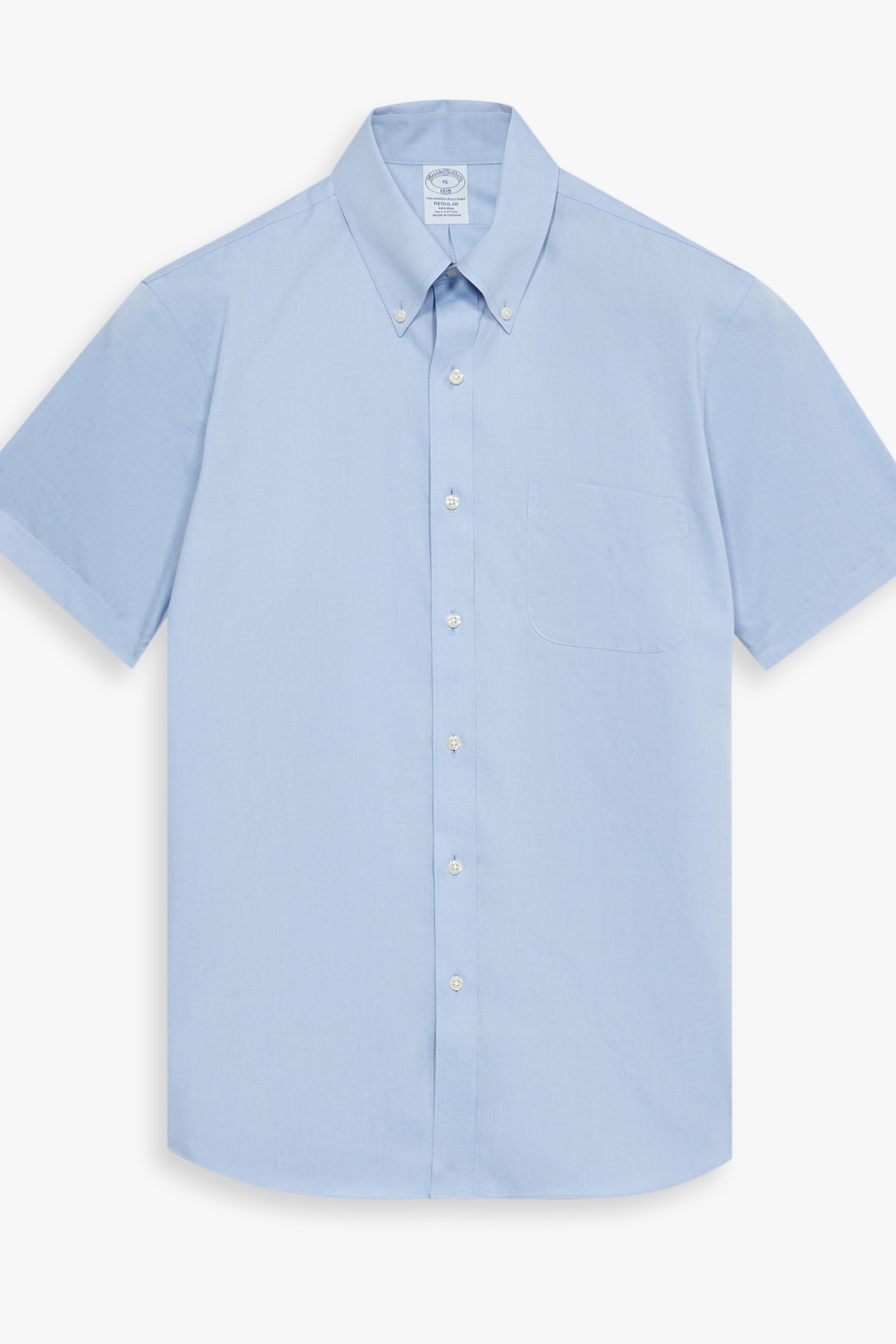 Brooks Brothers Non-iron Regular Shirt Light Blue Maat: 40.5 | Zakelijke Overhemden Outlet | Heren | Blauw