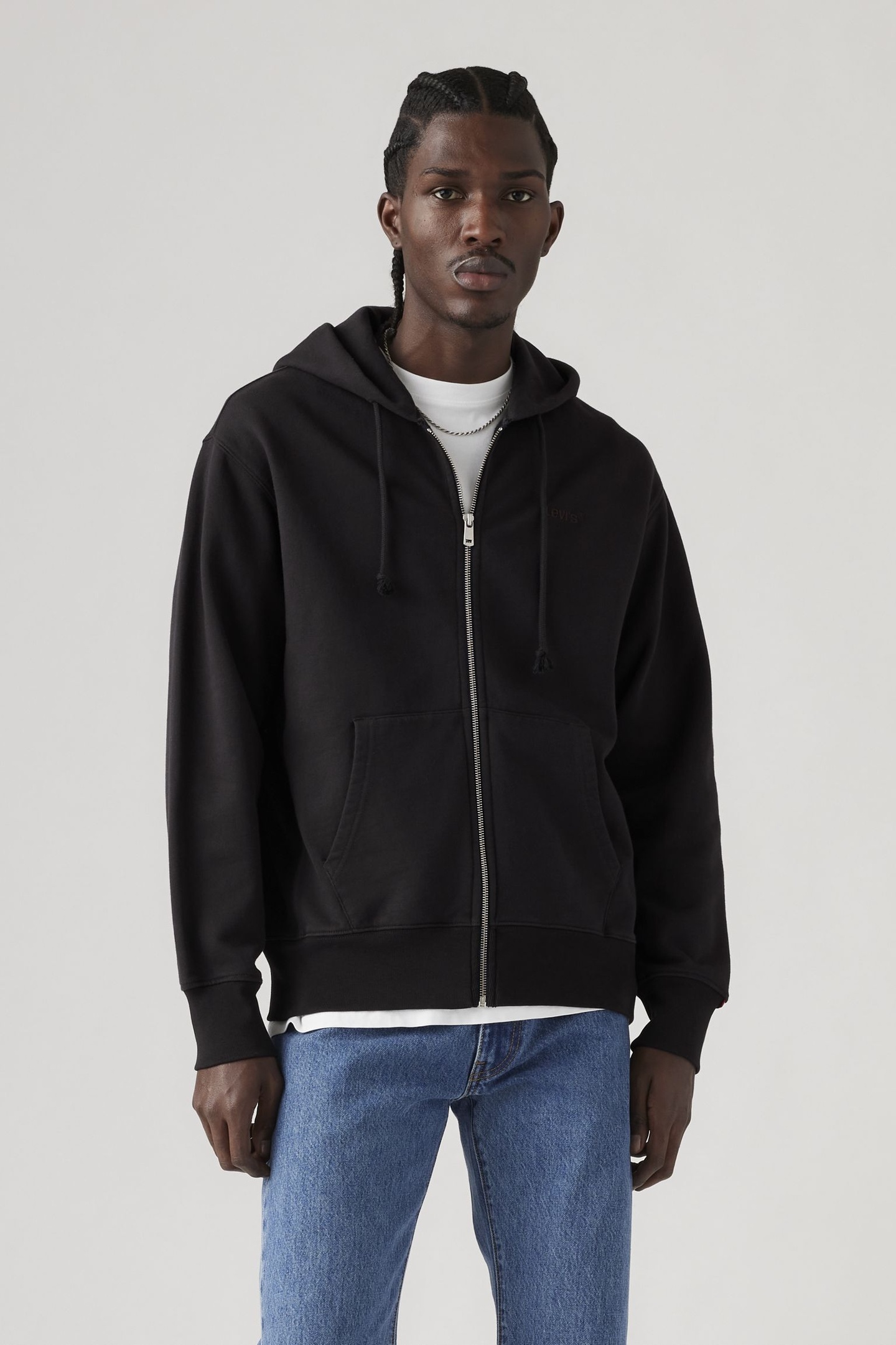 Levi's Authentic Full Zip Sweatshirt Maat: XL | Hoodies Outlet | Heren | Zwart