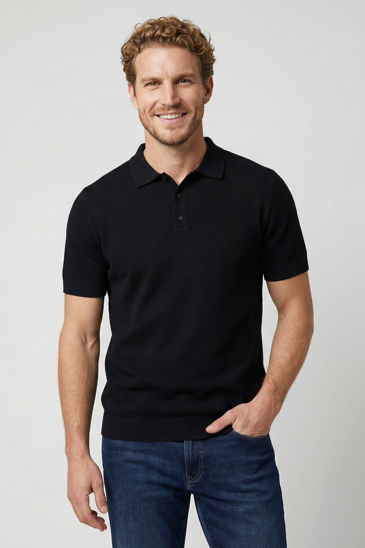 Cars Jeans Anmas Polo Black Größe: M | Poloshirts Outlet | Herren | Schwarz