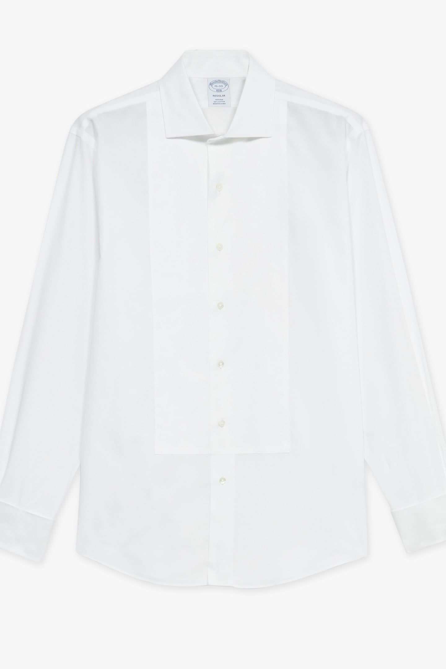 Brooks Brothers Non-iron Regular Solid Shirt White Maat: 39.5/33 | Zakelijke Overhemden Outlet | Heren | Wit