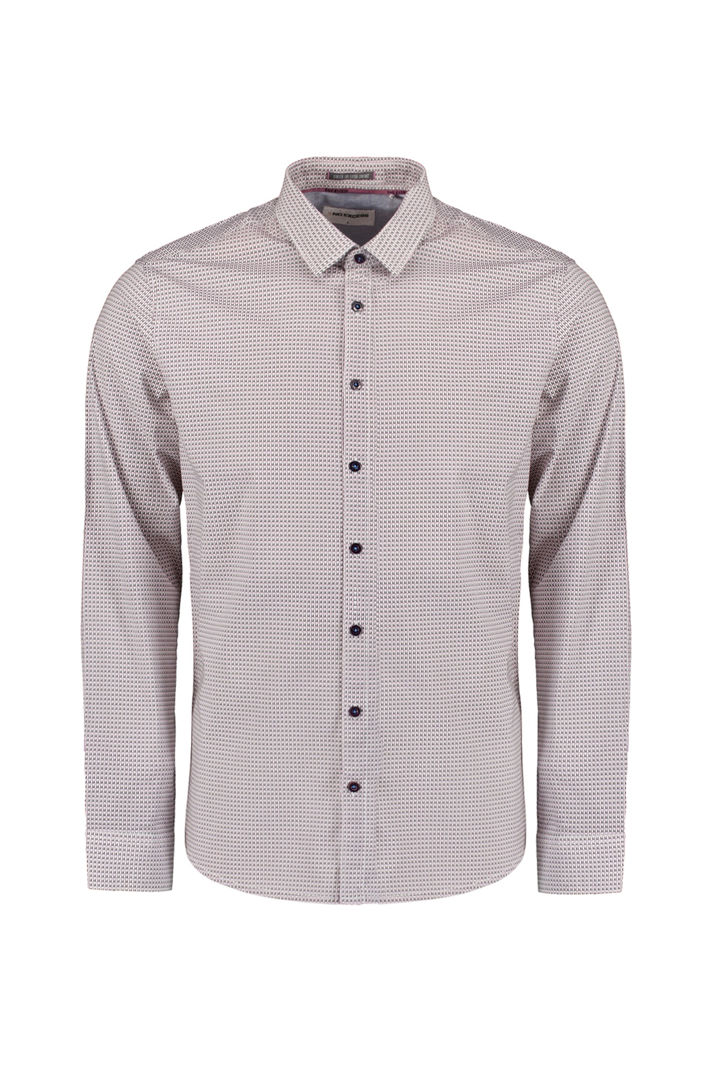 No Excess Shirt Stretch Allover Printed Mauve Talla: XXL | Camisas de Trabajo Outlet | Hombre | Púrpura