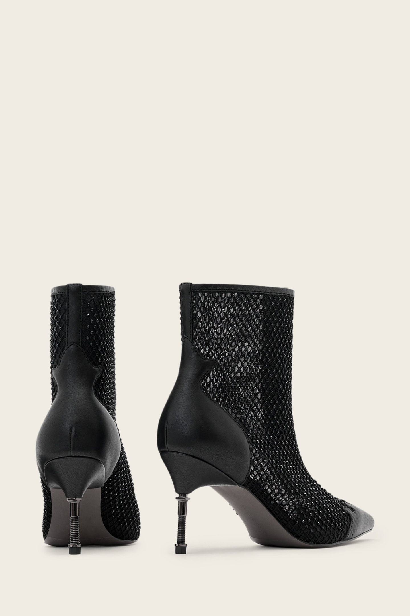 AllSaints Natasha Mesh Boot Black Maat: 40 | Laarzen Outlet | Dames | Zwart