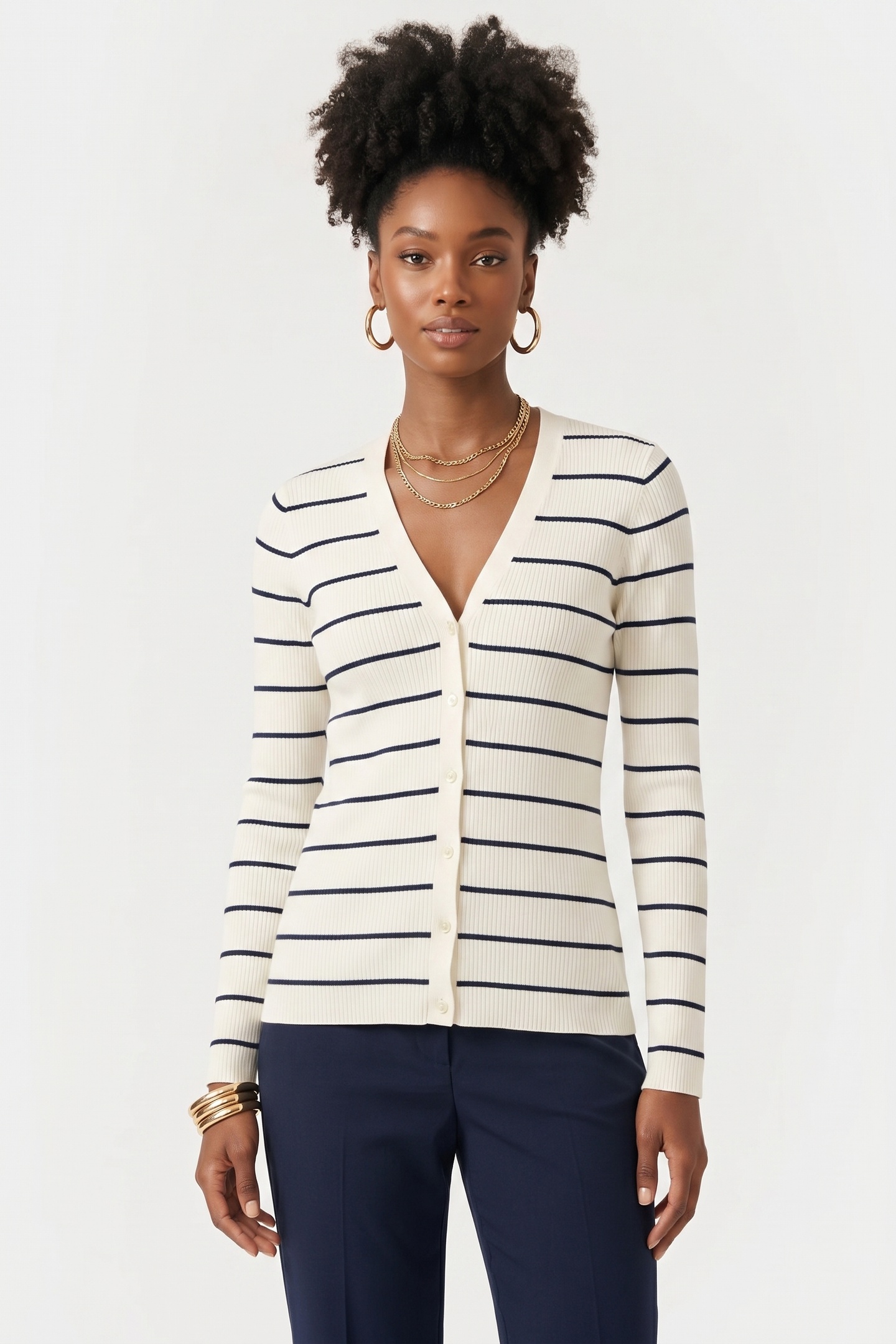 Brooks Brothers Silk Blend Cardigan White Maat: XL | Cardigans Outlet | Dames | Blauw