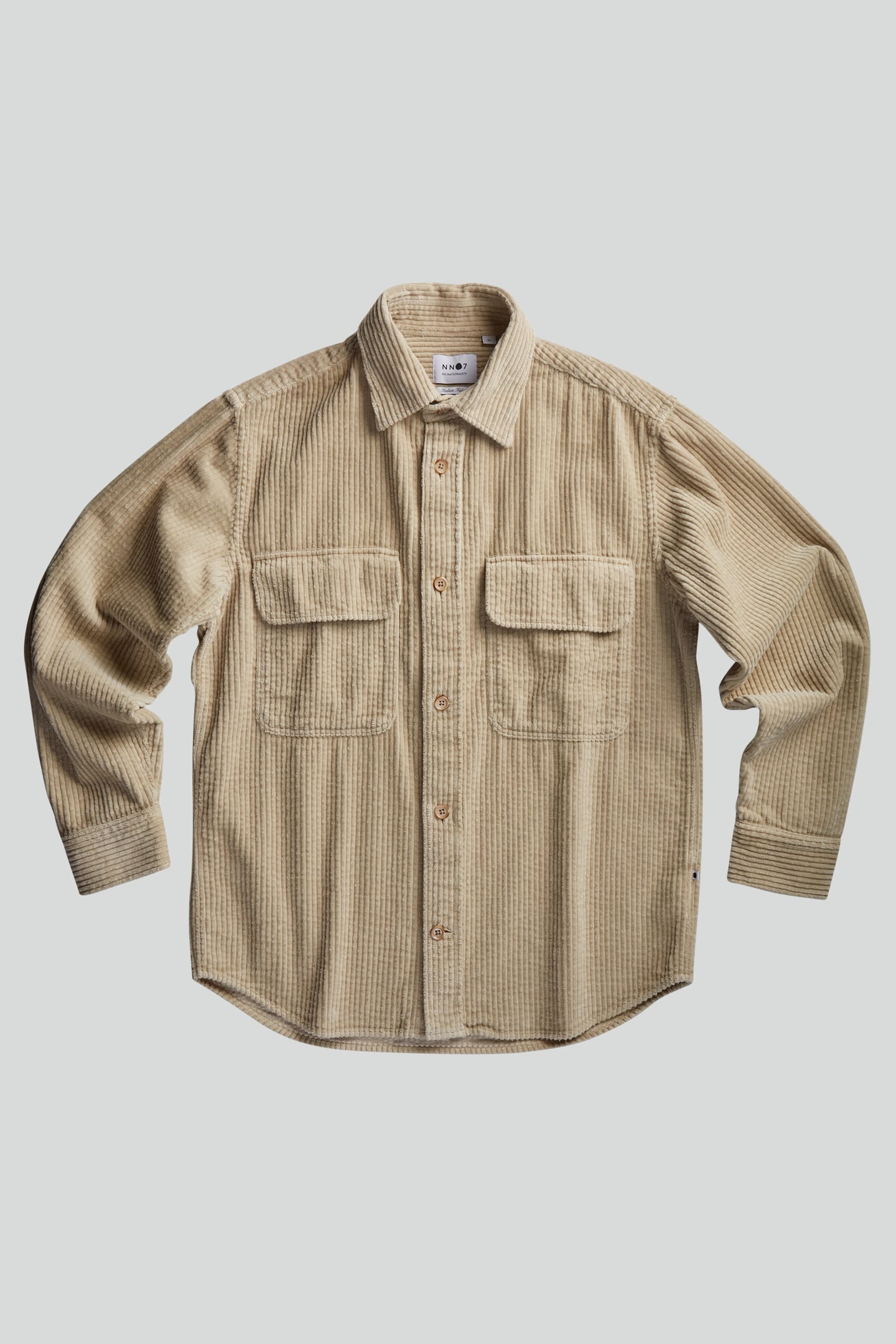 NN.07 Folmer 1725 Ecru - Relaxed Fit Shirt Maat: XXL | Casual Overhemden Outlet | Heren | Beige