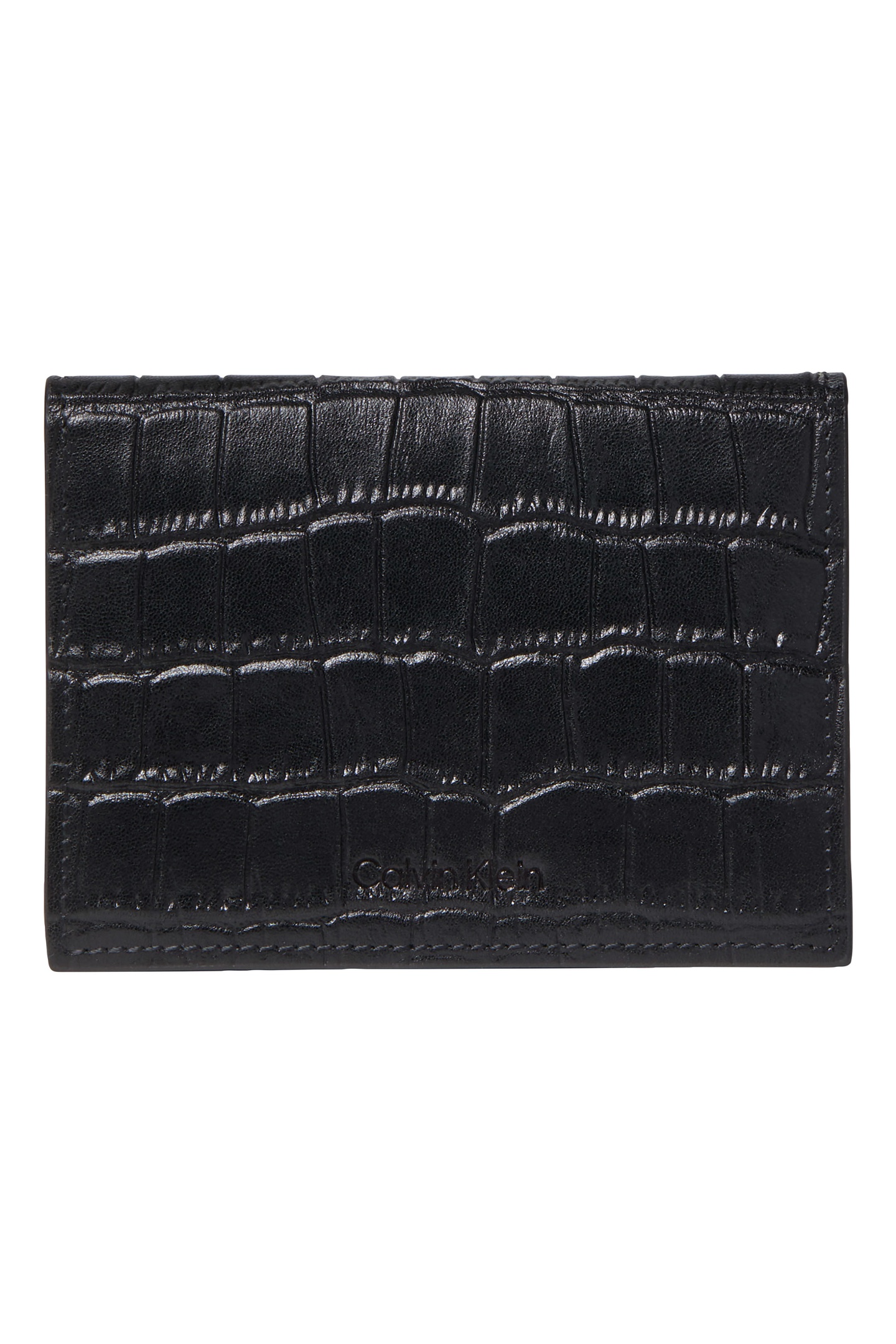 Calvin Klein Croc Embossed Cardholder Black Maat: OS | Tassen Outlet | Heren | Zwart